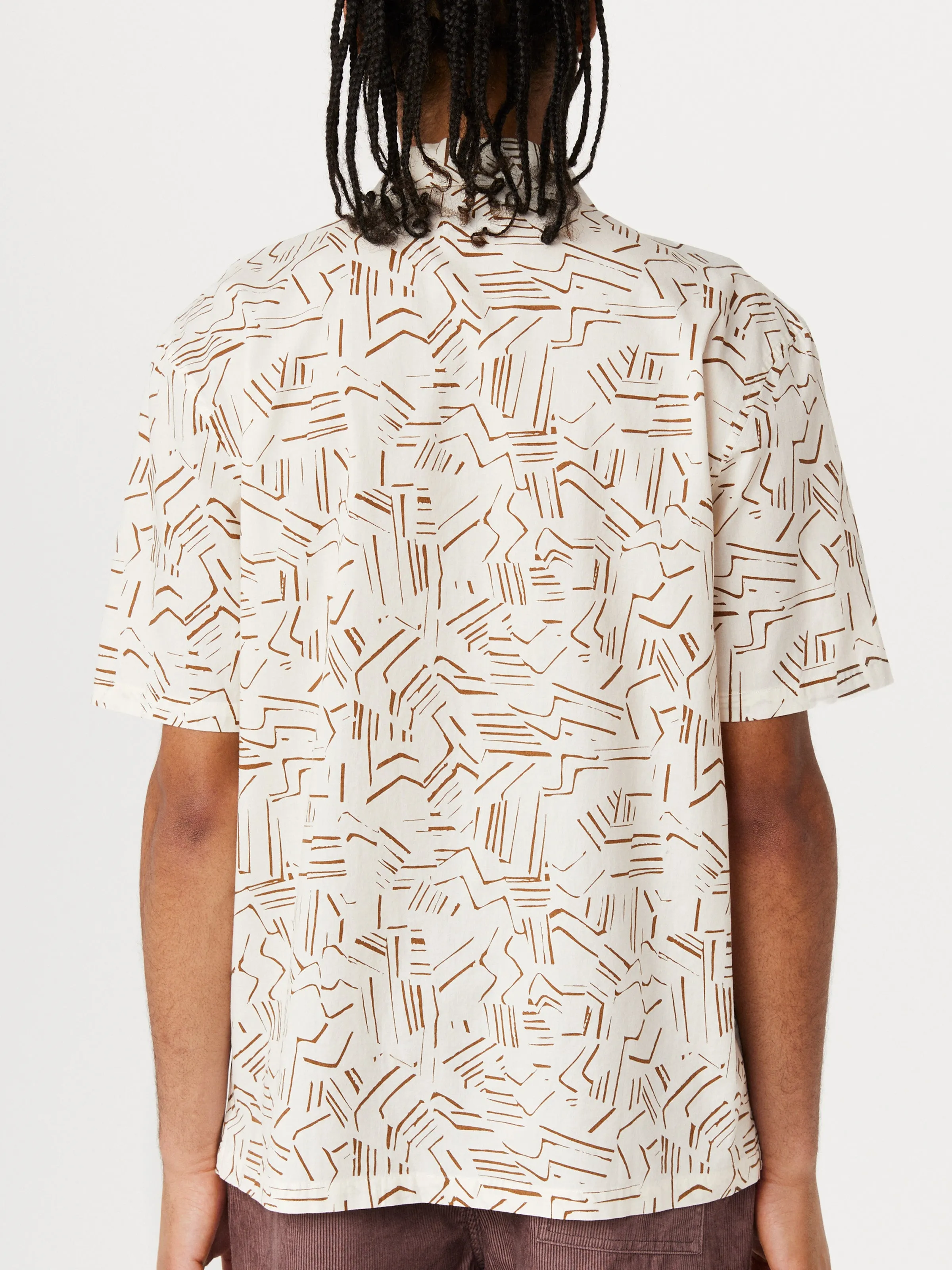 The Abstract Camp Collar Shirt in Cloud sold by Frank & Oak product image thumbnail 4