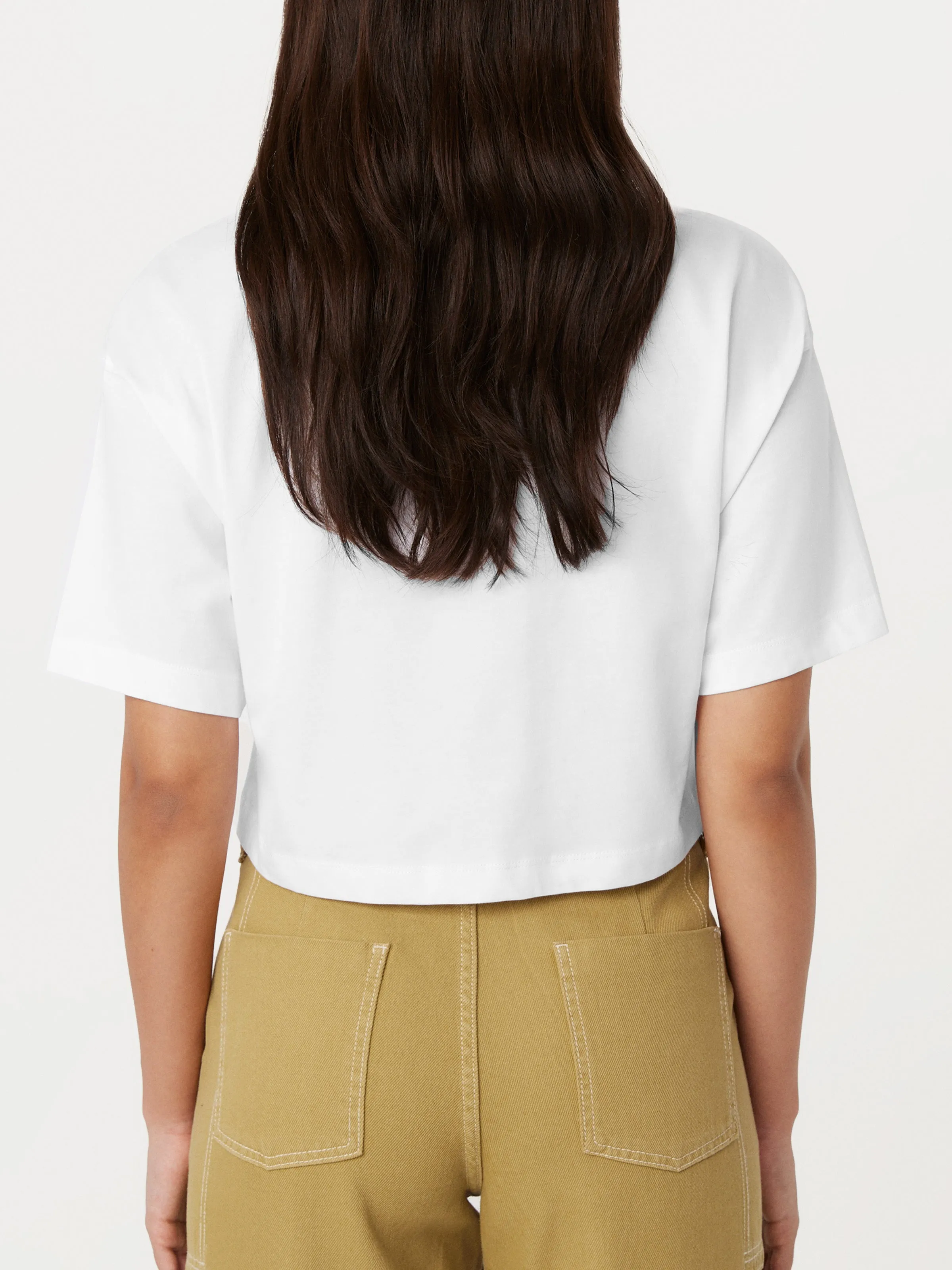 The Cropped Boxy T-Shirt in Bright White sold by Frank & Oak product image thumbnail 4