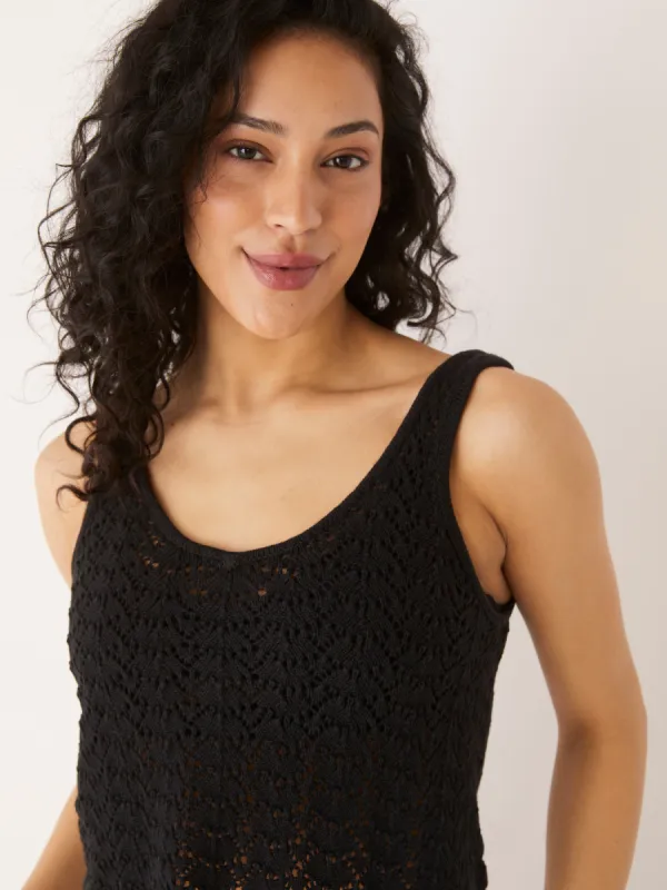 The Knit Tank Top in Black sold by Frank & Oak