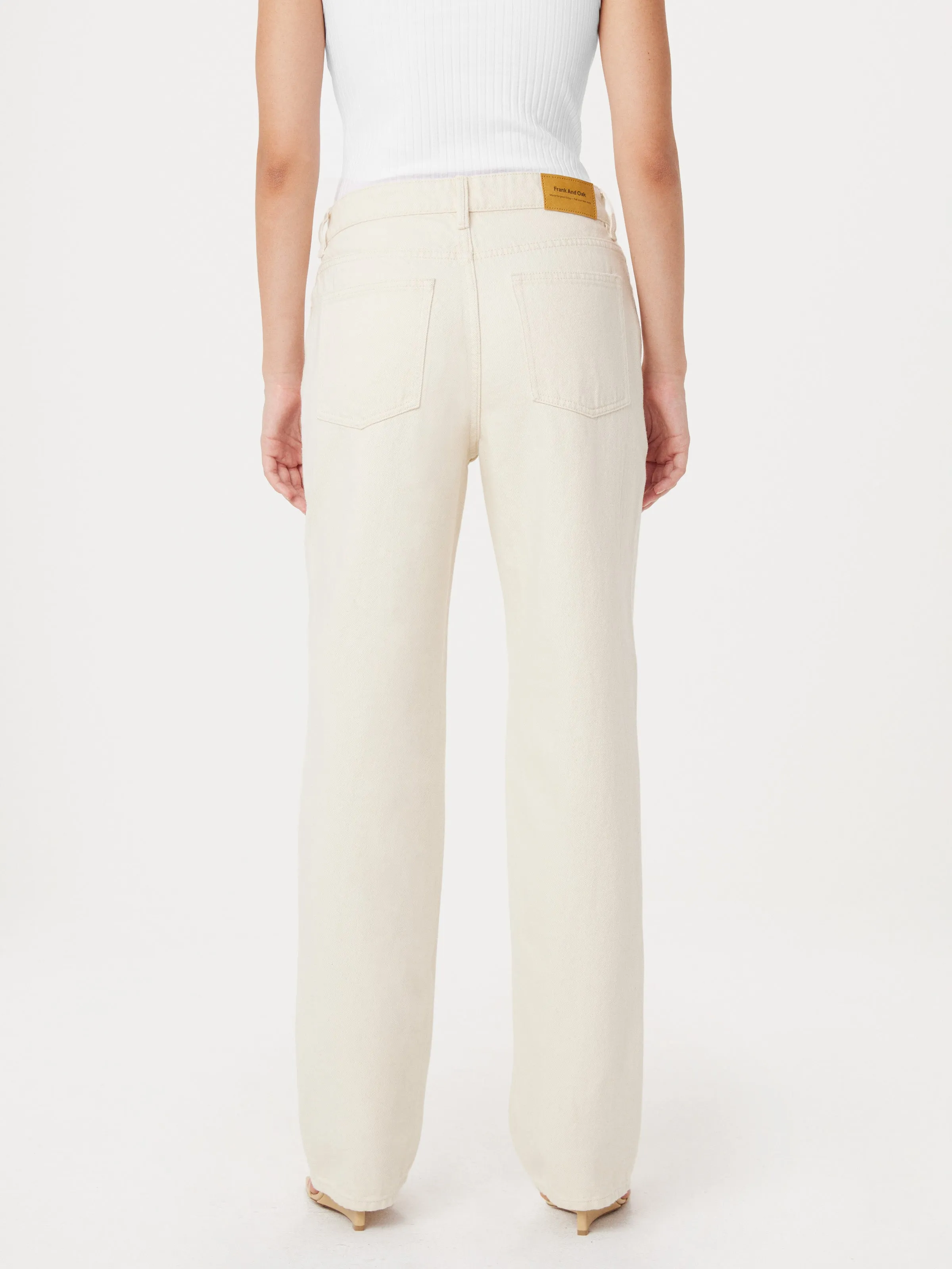 The Cyndi Straight Jean in White sold by Frank & Oak product image thumbnail 5