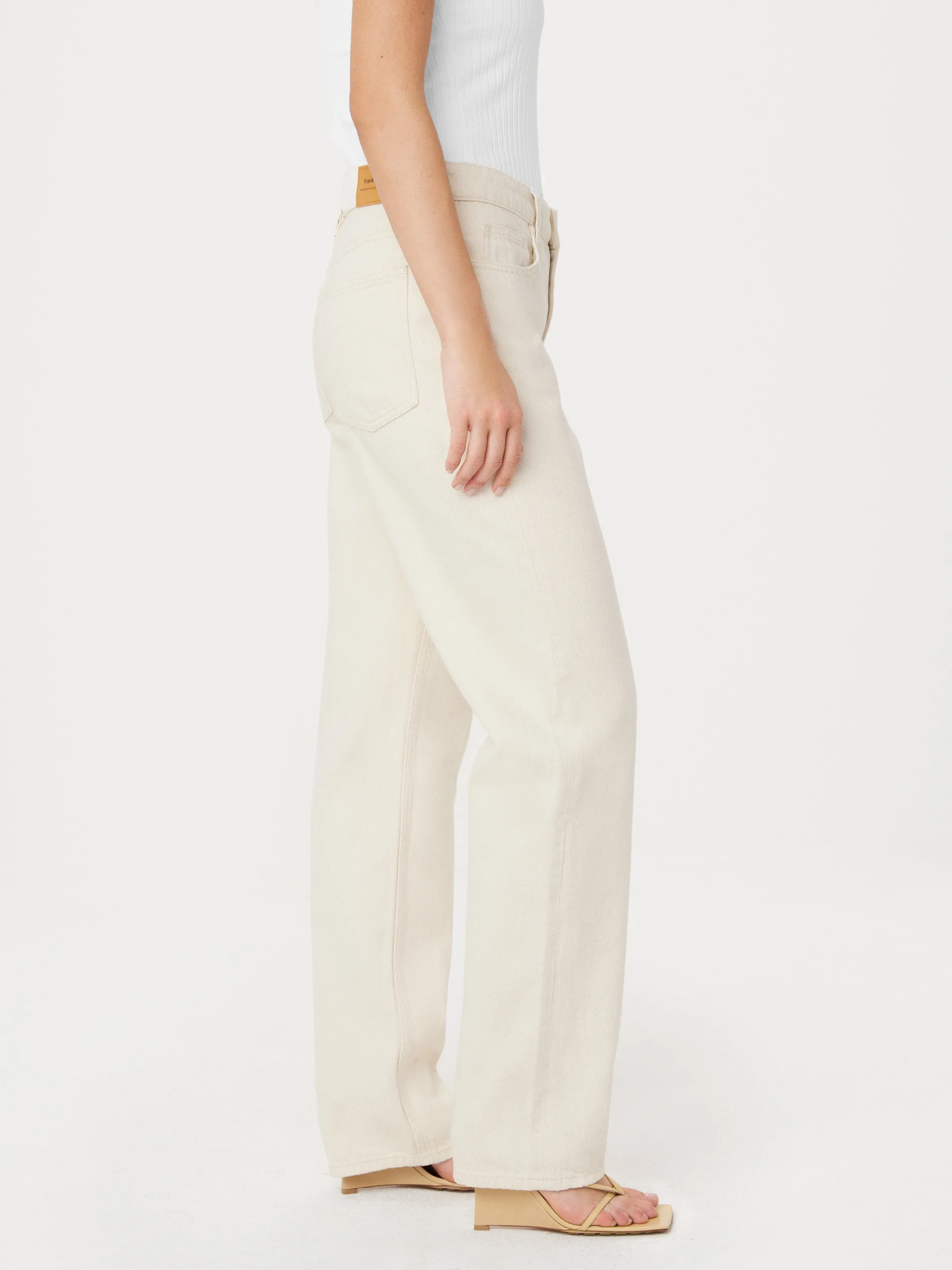The Cyndi Straight Jean in White sold by Frank & Oak product image thumbnail 4