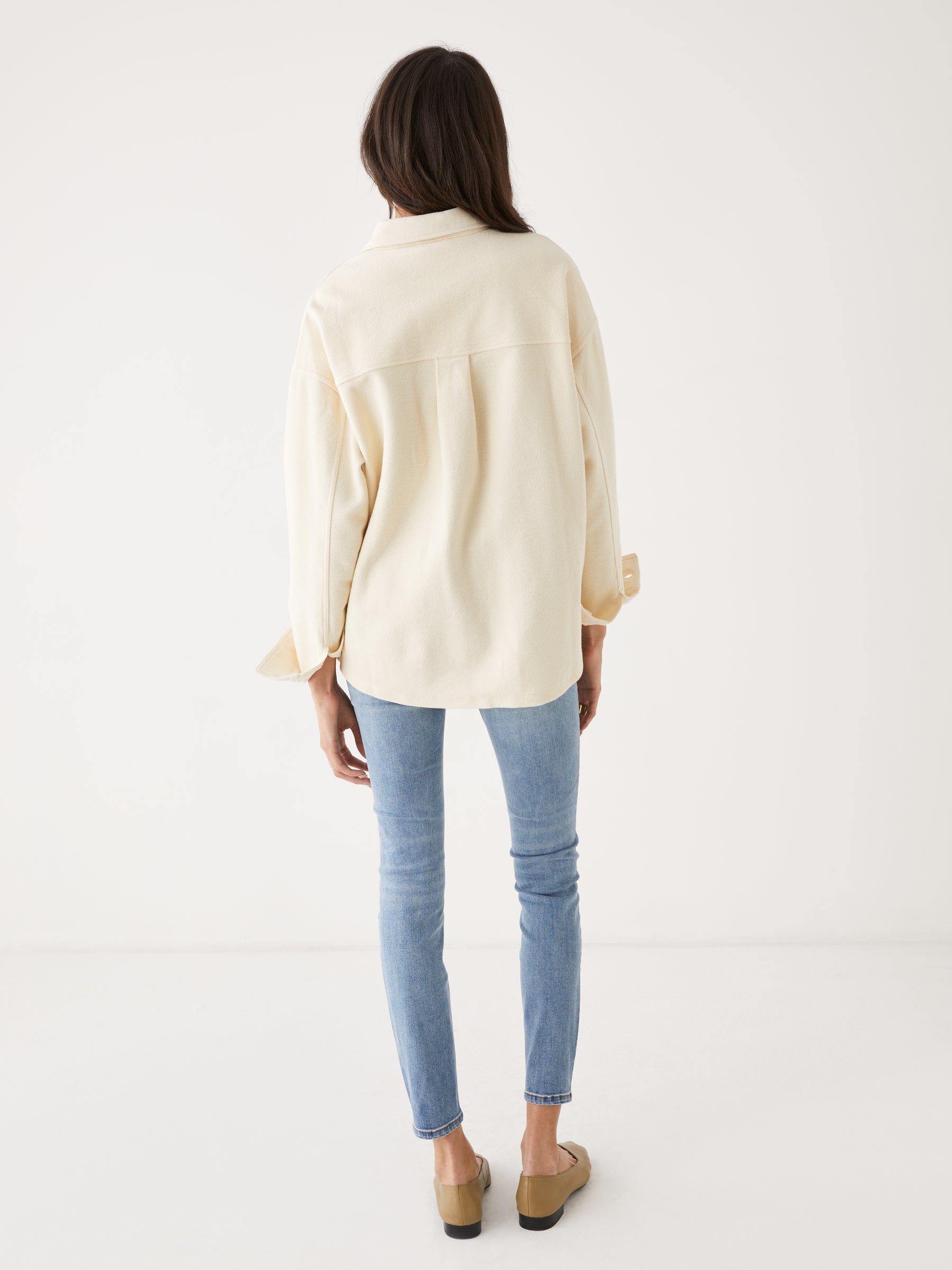 The French Terry Overshirt in Beige sold by Frank & Oak product image thumbnail 3