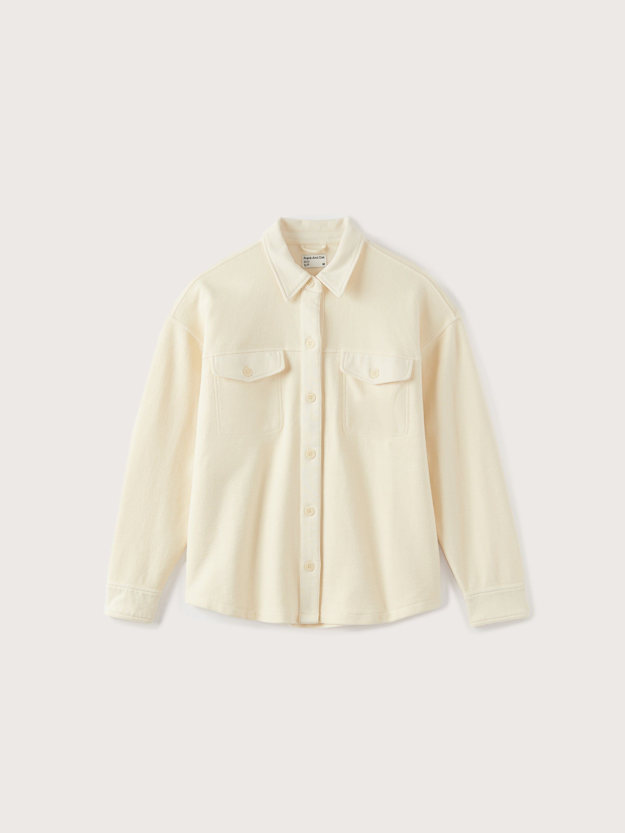 The French Terry Overshirt in Beige sold by Frank & Oak product image thumbnail 4