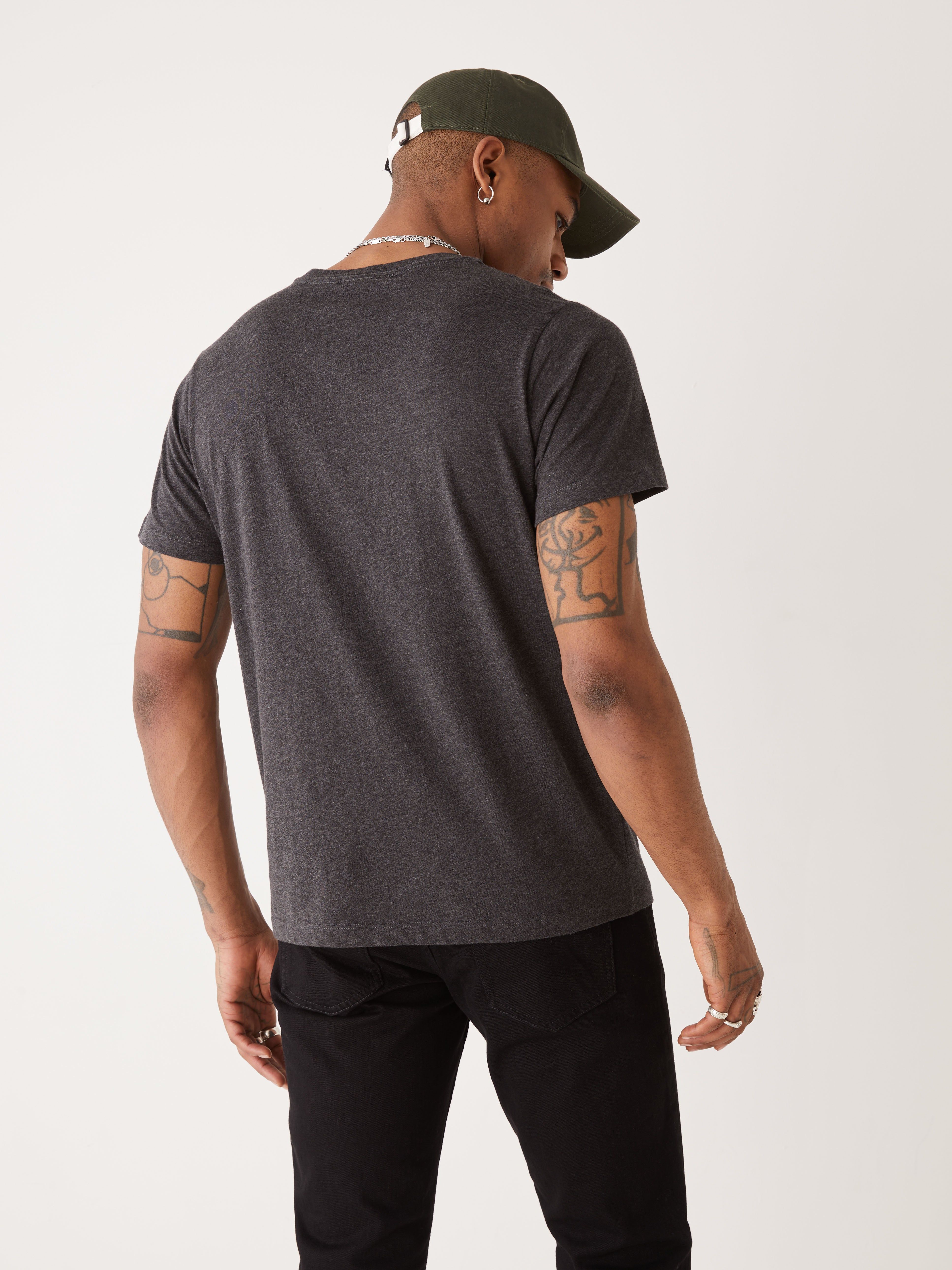 The Slim Fit Essential T-Shirt in Dark Grey sold by Frank & Oak product image thumbnail 3