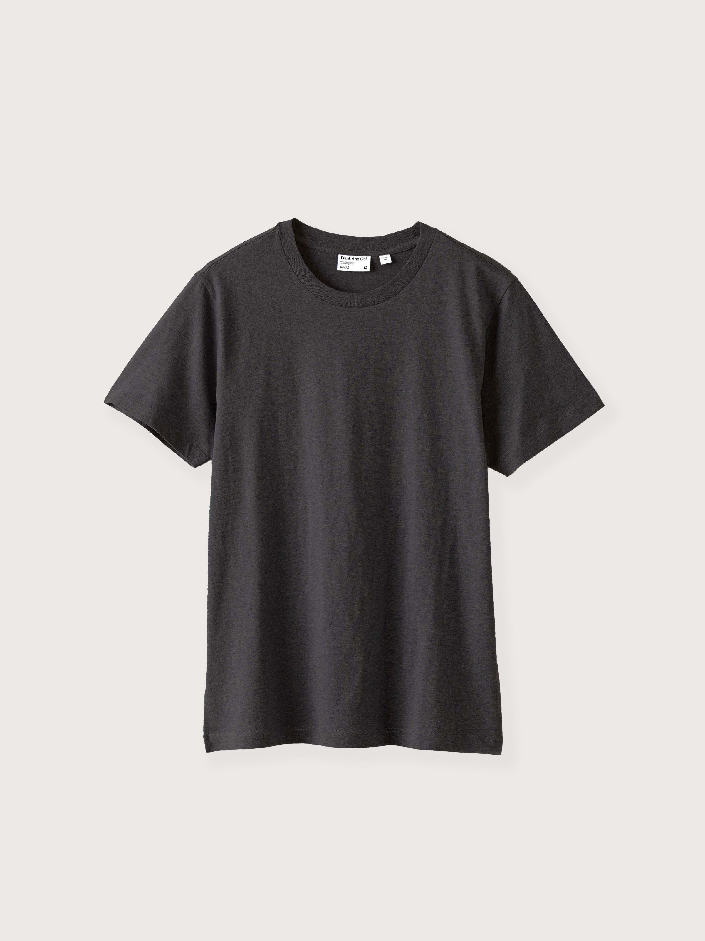 The Slim Fit Essential T-Shirt in Dark Grey sold by Frank & Oak product image thumbnail 4
