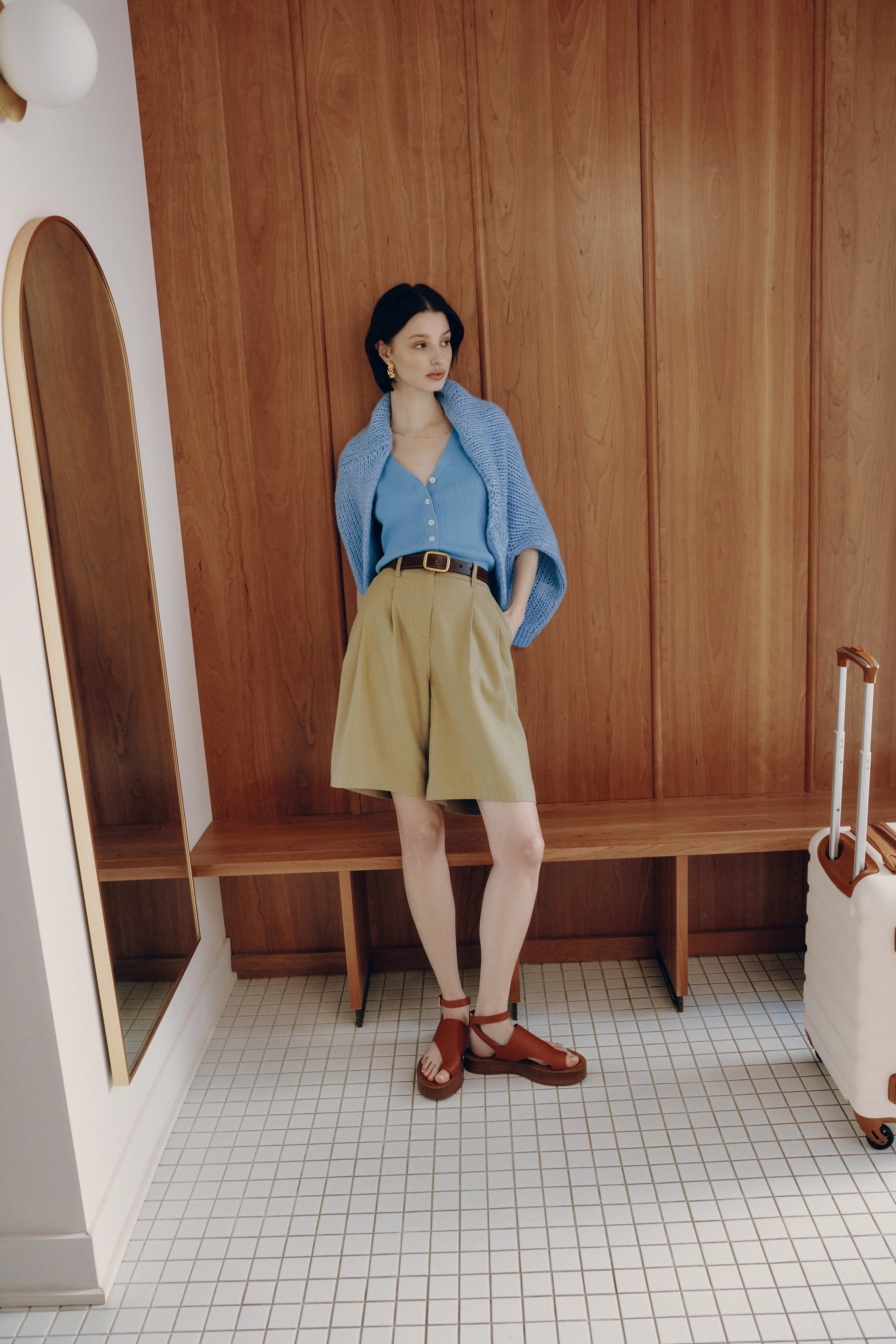 The Loose Fuzzy Sweater in Peony Blue sold by Frank & Oak product image thumbnail 2