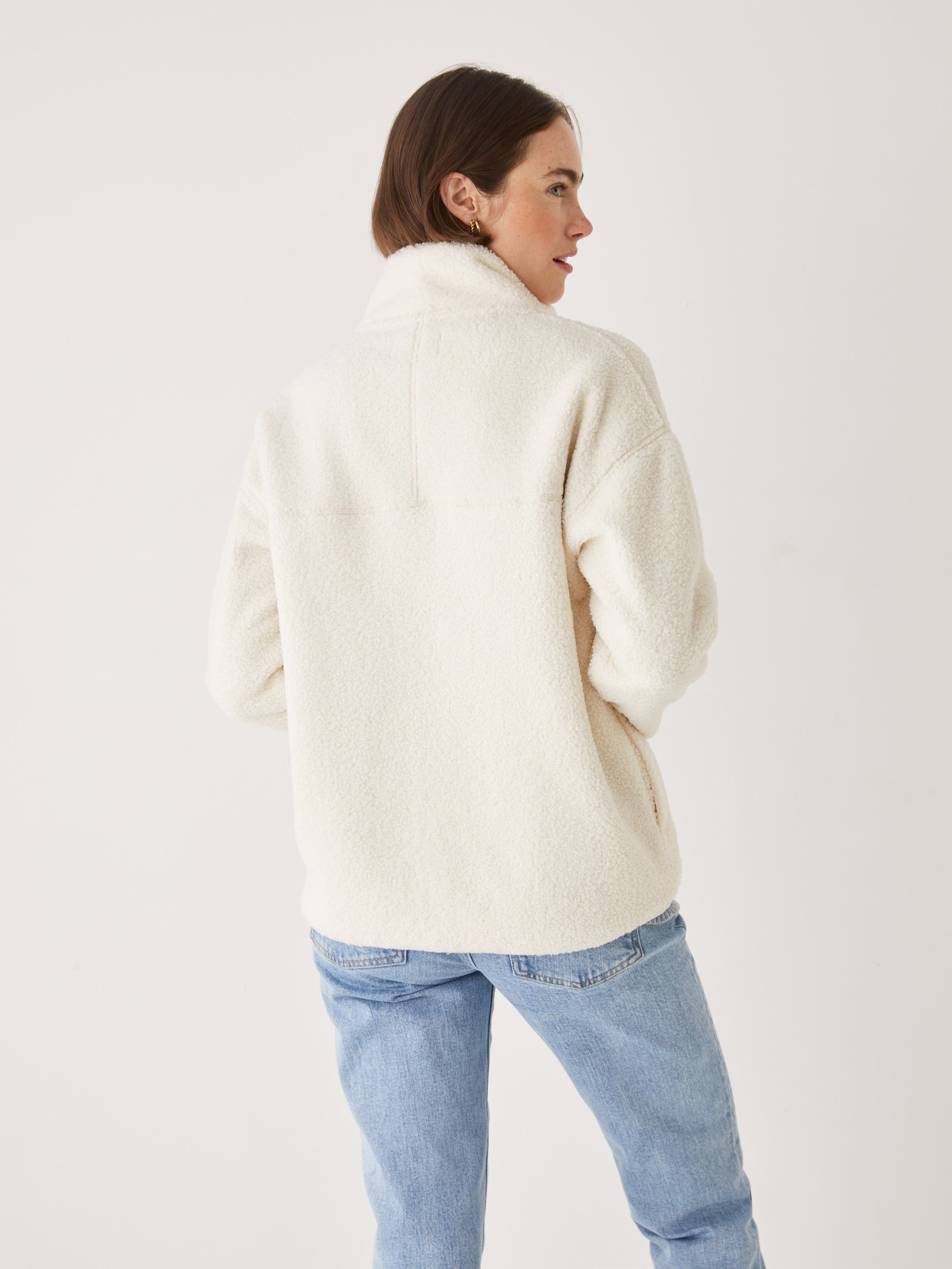 The Pile Fleece Overpiece in Beige sold by Frank & Oak product image thumbnail 6