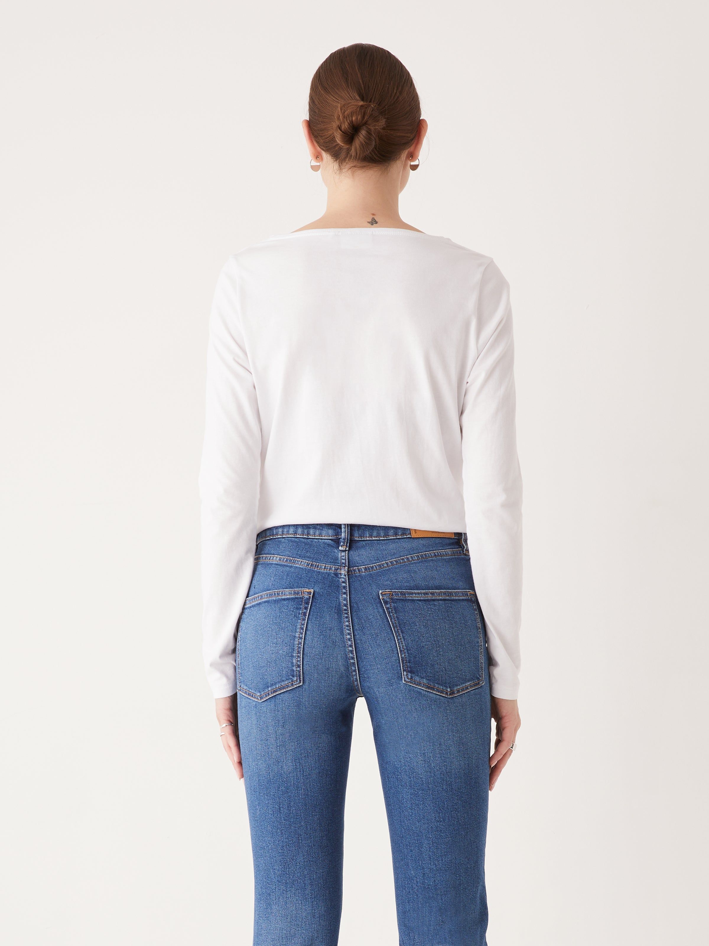 The Long Sleeve T-Shirt in Bright White sold by Frank & Oak product image thumbnail 2