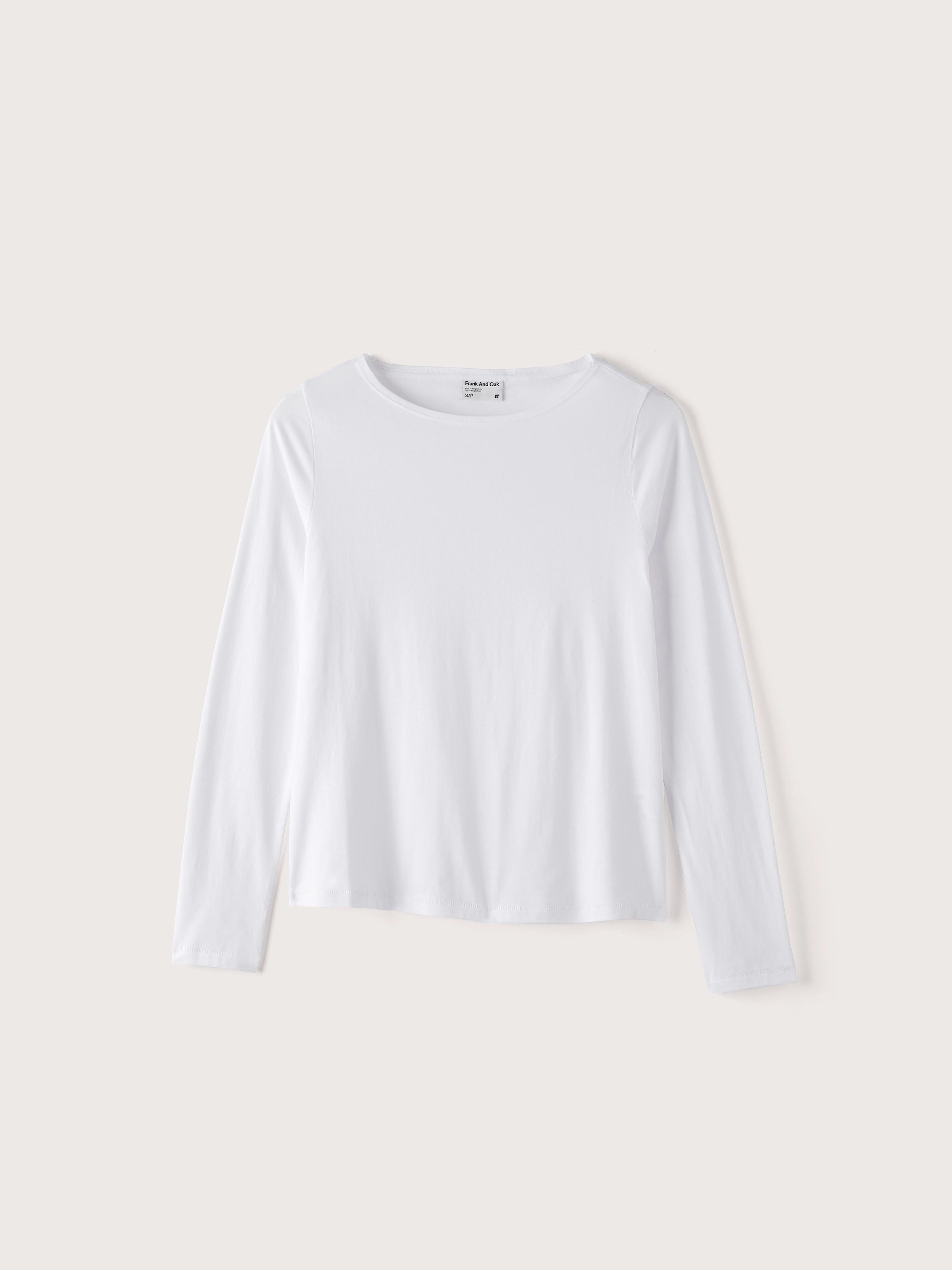The Long Sleeve T-Shirt in Bright White sold by Frank & Oak product image thumbnail 3