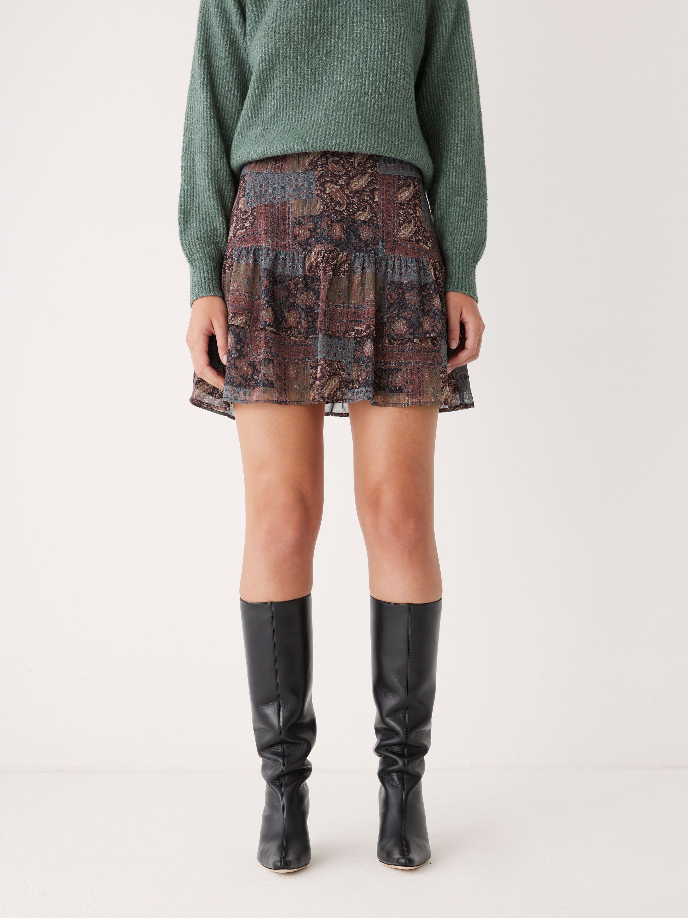 The Chiffon Mini Skirt in Elderberry sold by Frank & Oak product image thumbnail 2