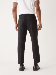 The Striped Pull-On Pant in Midnight Blue sold by Frank & Oak