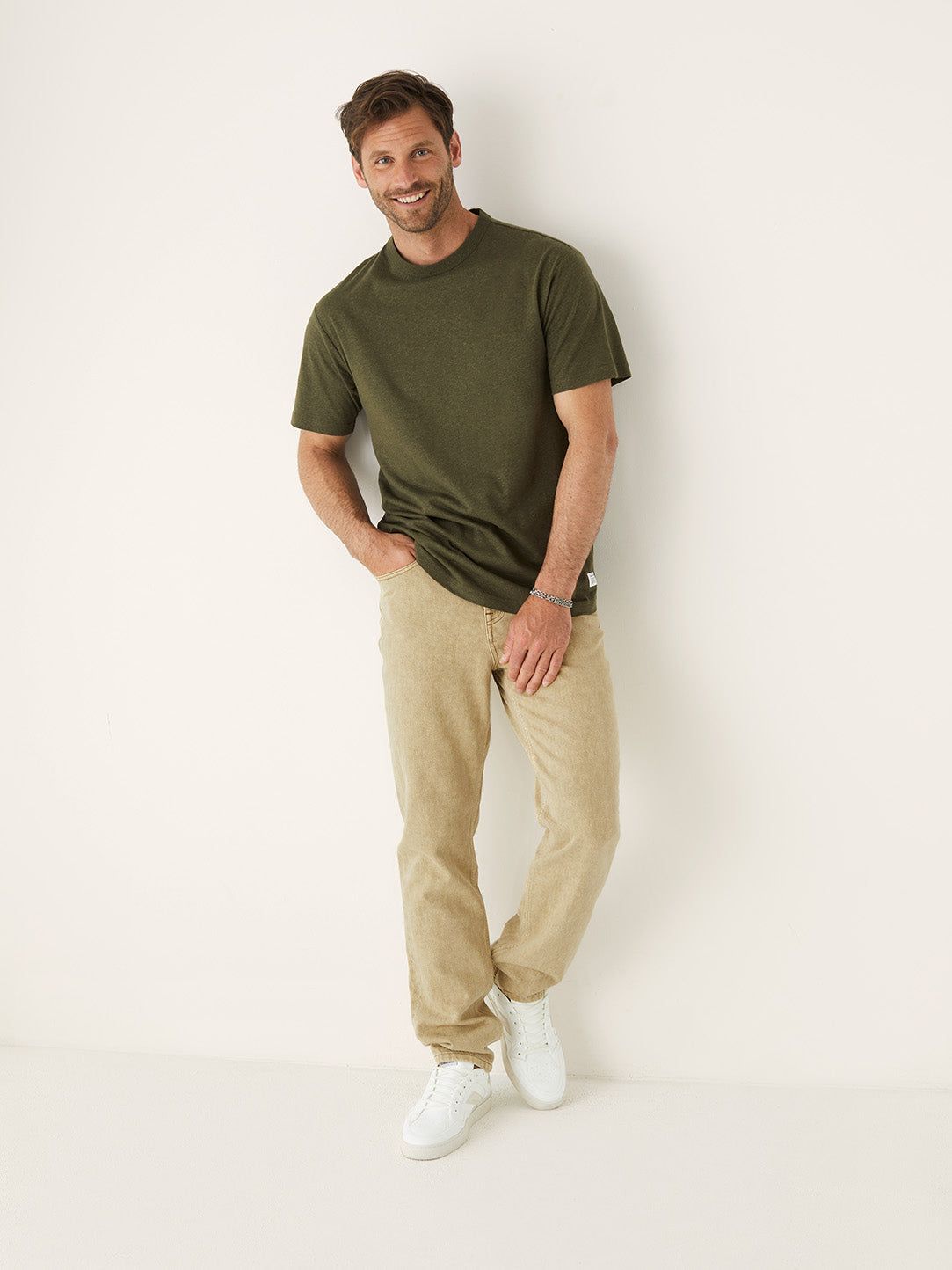 The Adam Slim Fit Hemp Jean in Sandy Beige sold by Frank & Oak product image thumbnail 2
