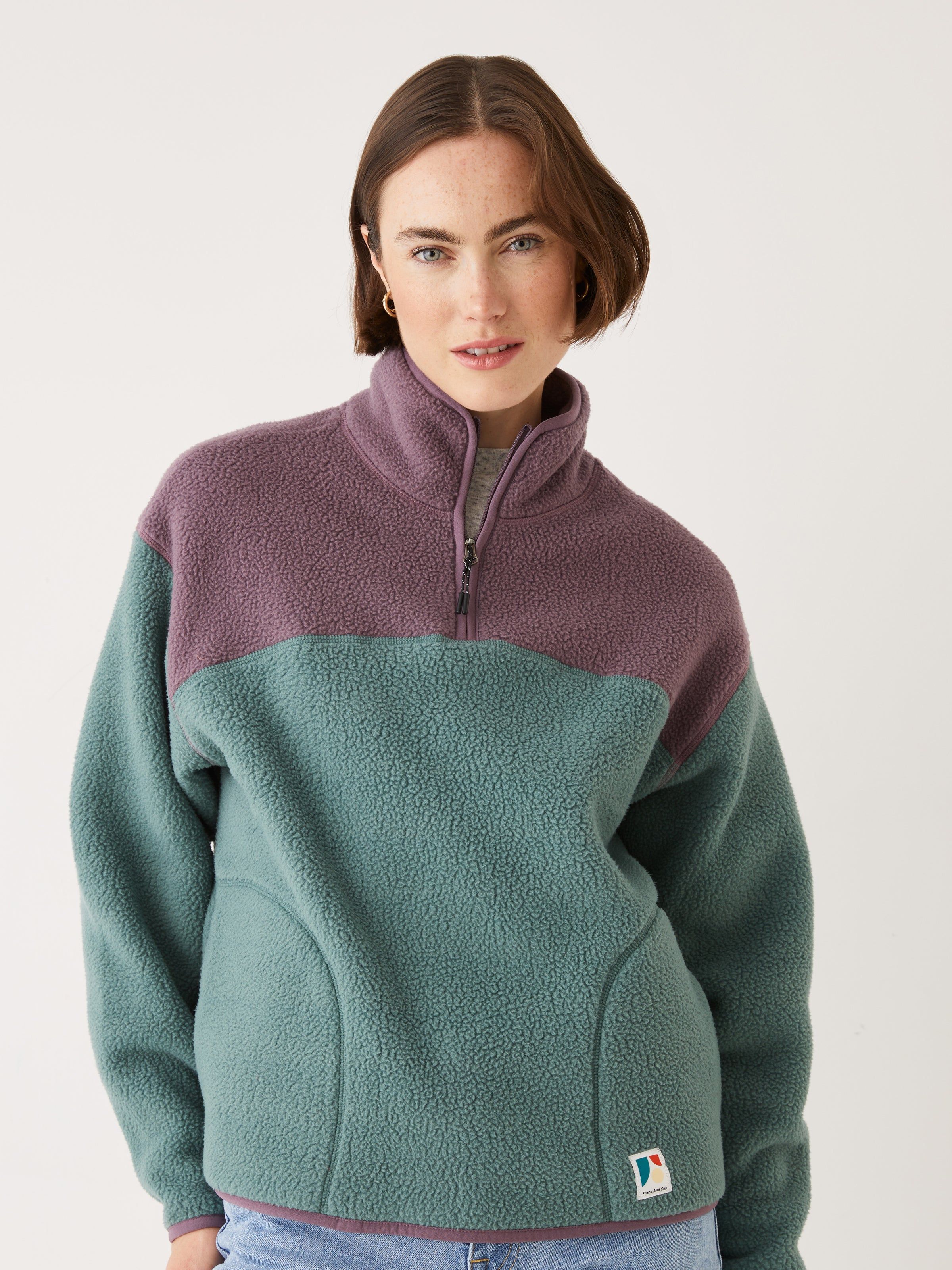 The Polar Fleece Pullover in Purple sold by Frank & Oak product image thumbnail 2