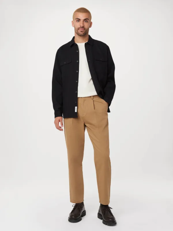 The Jamie Pleated Chino Pant in Antique Yellow sold by Frank & Oak