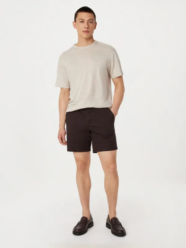 The Brunswick 7in Short in Dark Chocolate sold by Frank & Oak