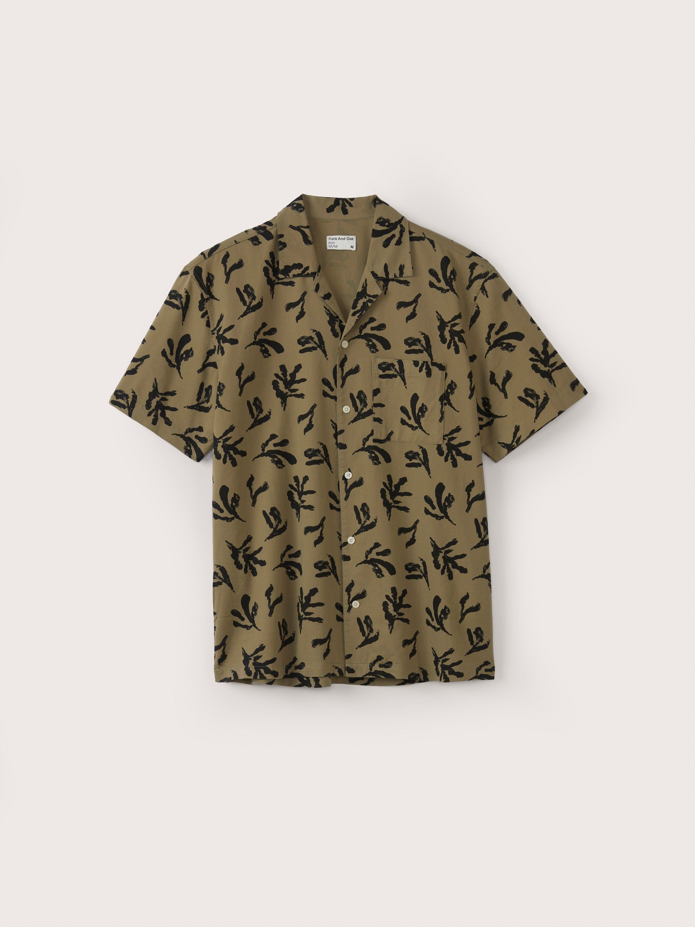 The Printed Resort Shirt in Khaki sold by Frank & Oak product image thumbnail 6