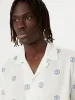 The Print Camp Collar Shirt in White sold by Frank & Oak