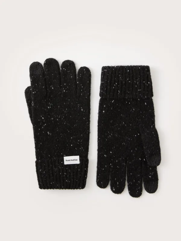 The Donegal Wool Gloves in Black sold by Frank & Oak