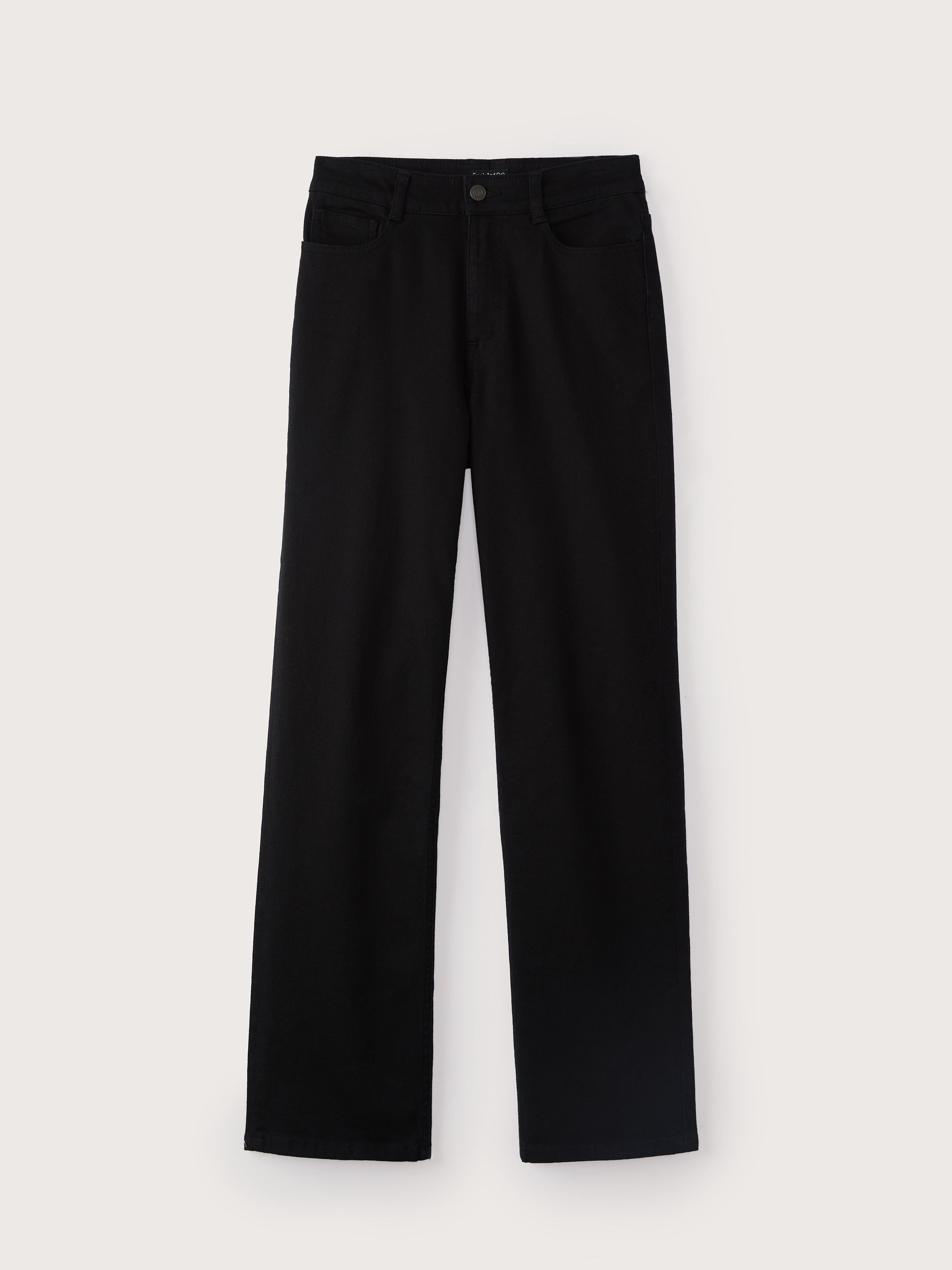 The Jane Straight Leg Pant in Black sold by Frank & Oak product image thumbnail 4