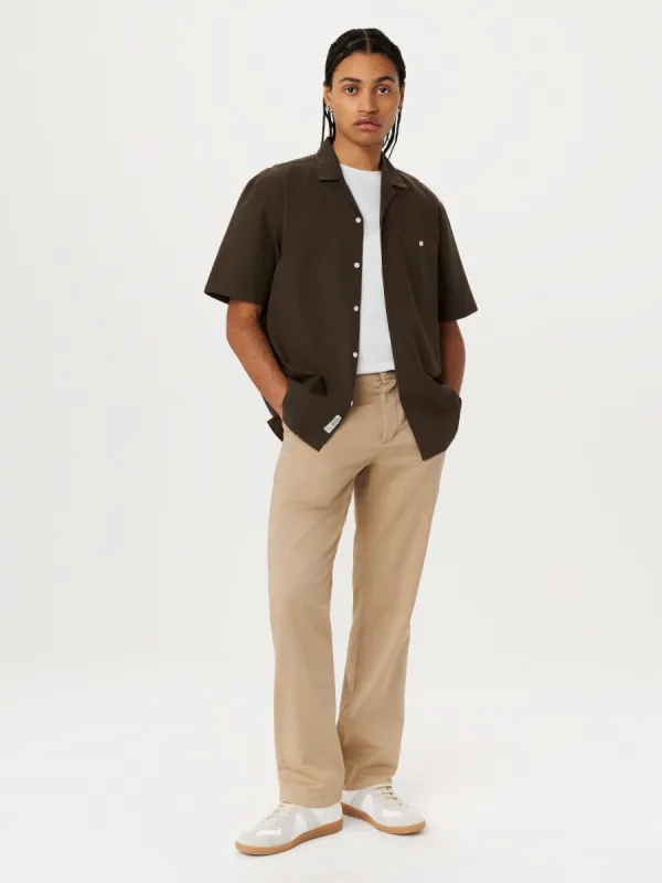 The Joey Straight Chino Pant in Sandstone sold by Frank & Oak