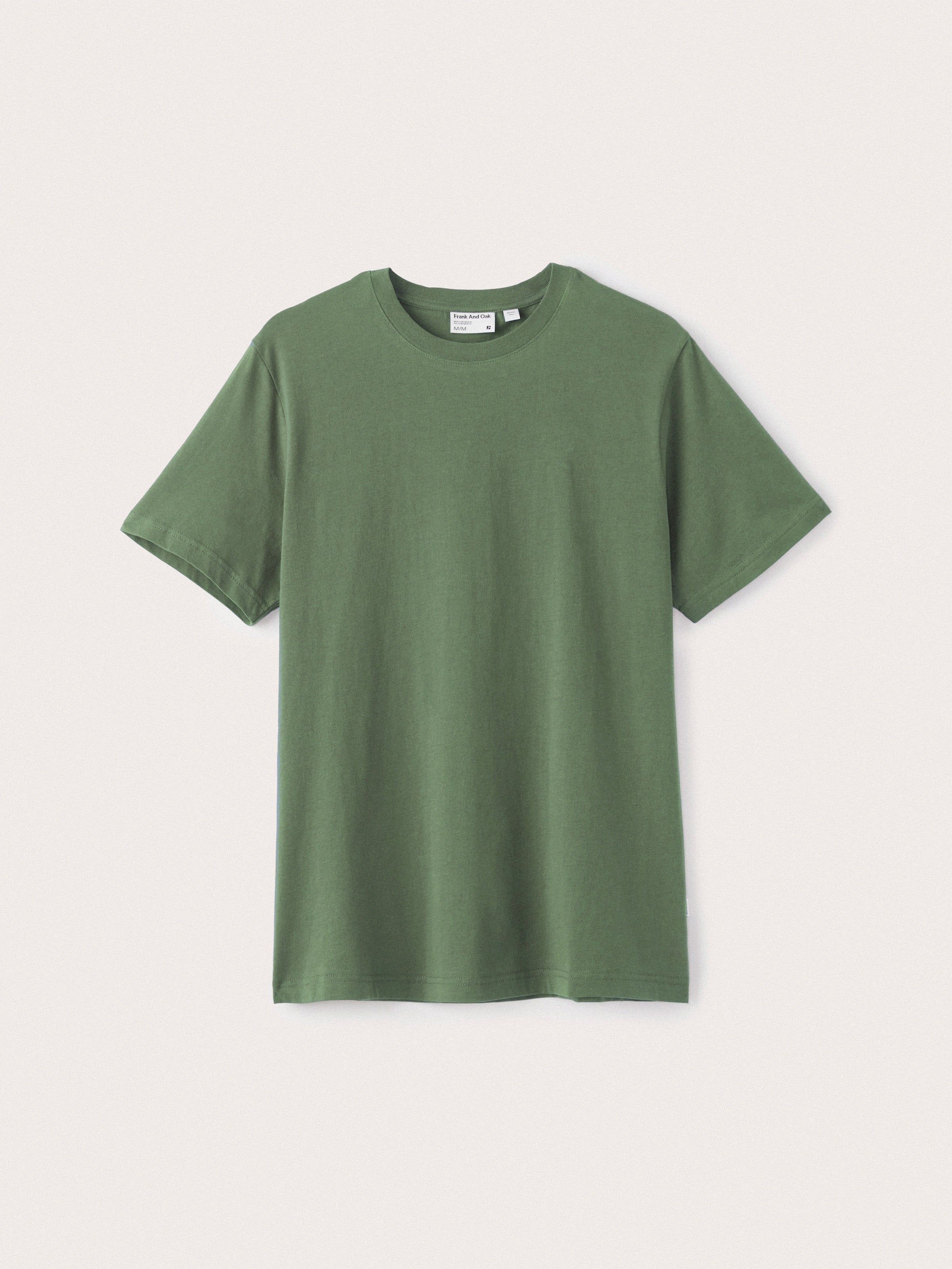 The Slim Essential Tee in Green sold by Frank & Oak product image thumbnail 6