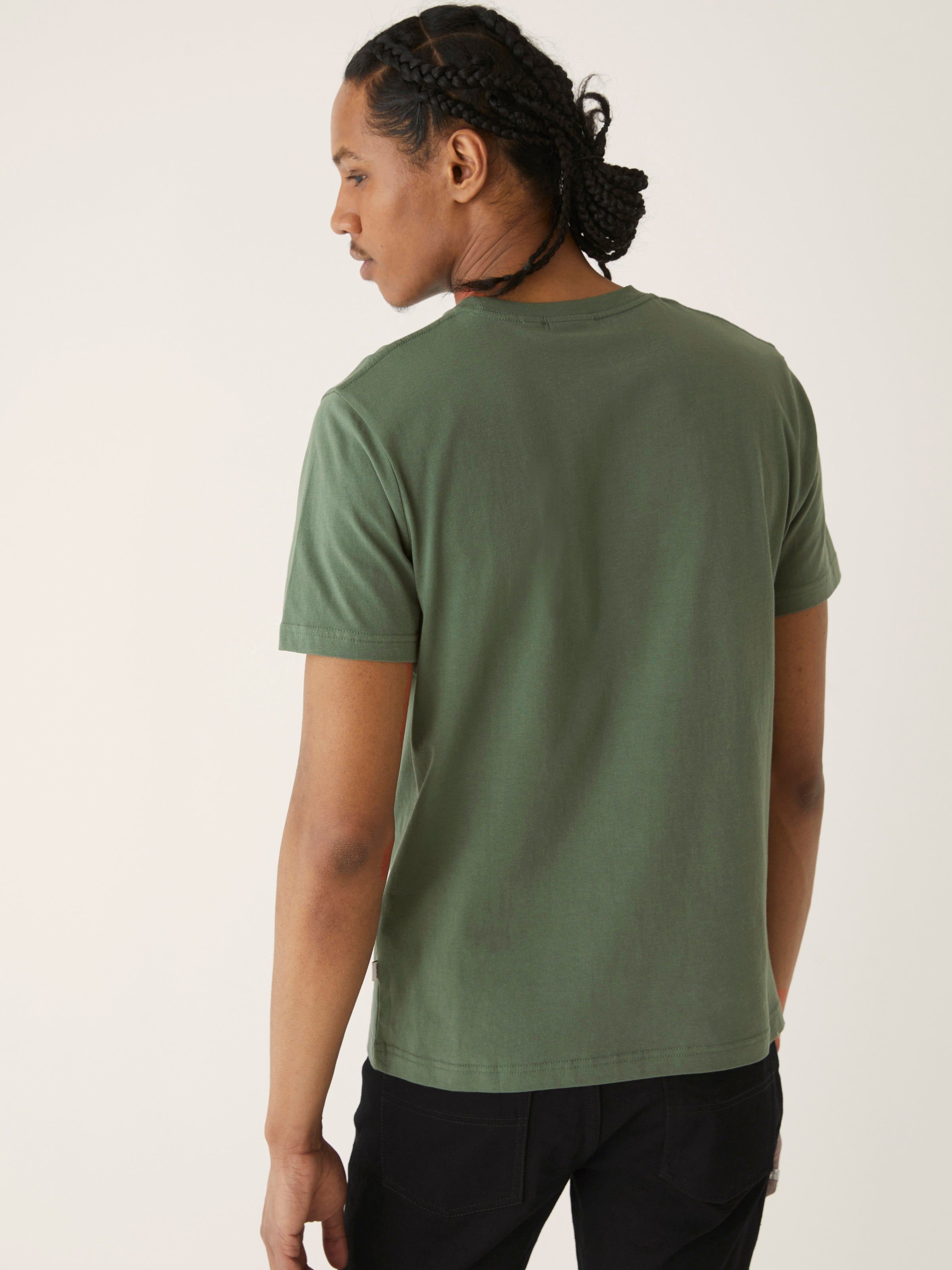 The Slim Essential Tee in Green sold by Frank & Oak product image thumbnail 3