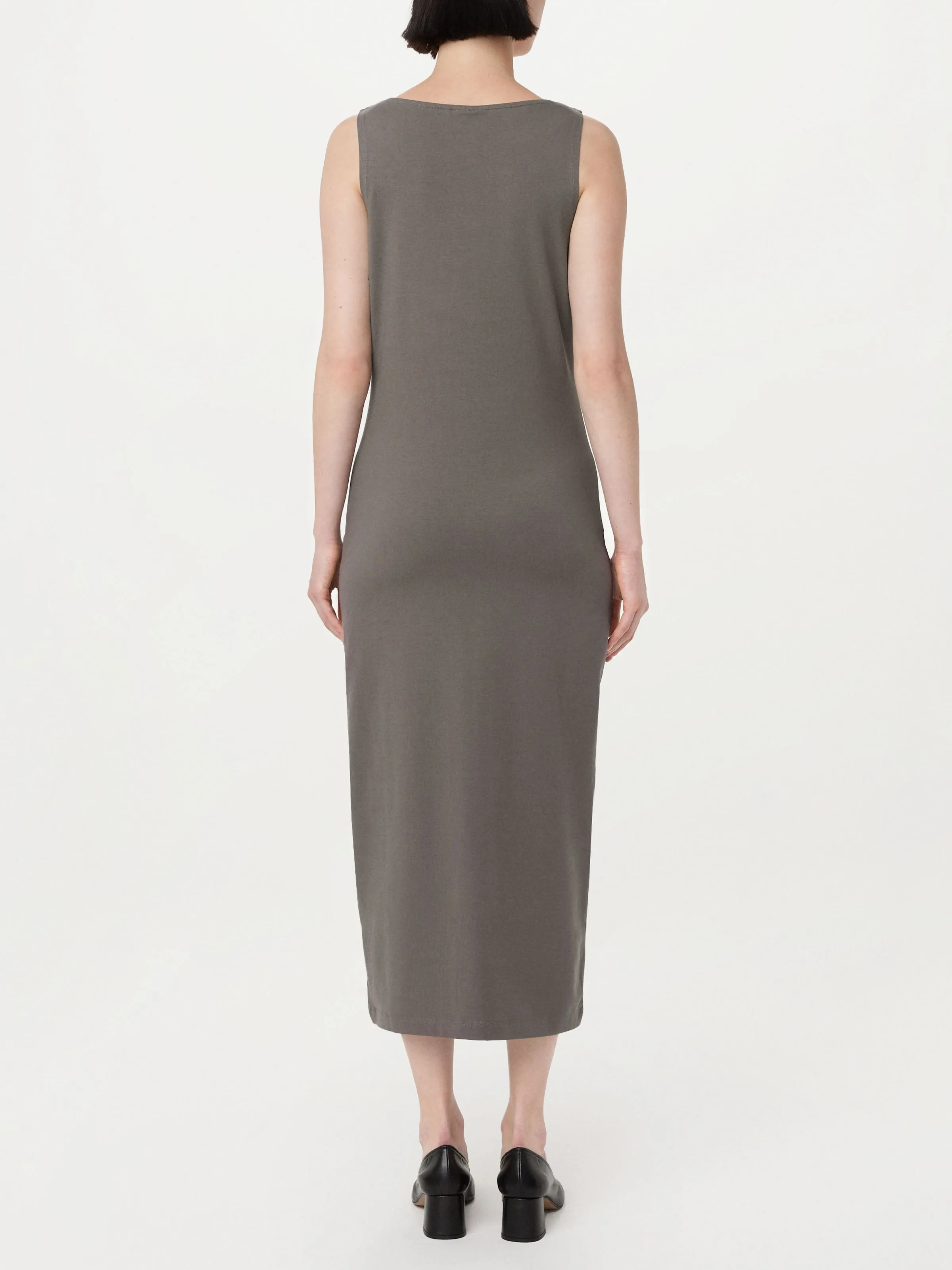 The Boat Neck Maxi Dress in Dark Grey sold by Frank & Oak product image thumbnail 4