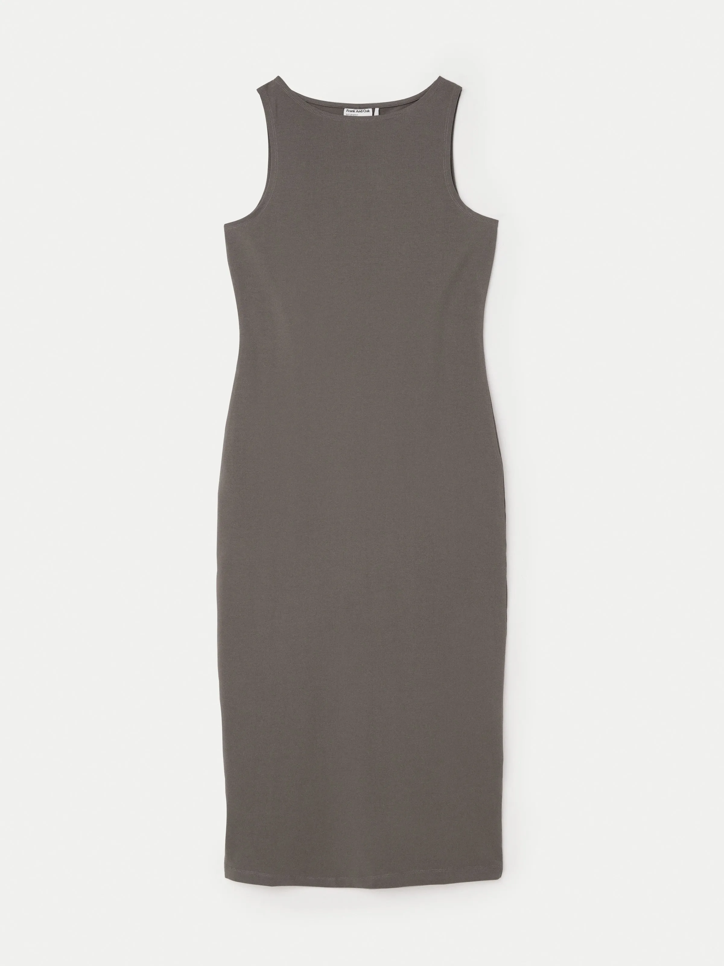 The Boat Neck Maxi Dress in Dark Grey sold by Frank & Oak product image thumbnail 5