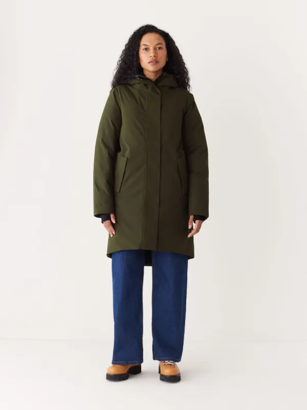 The Capital Parka in Rosin sold by Frank & Oak