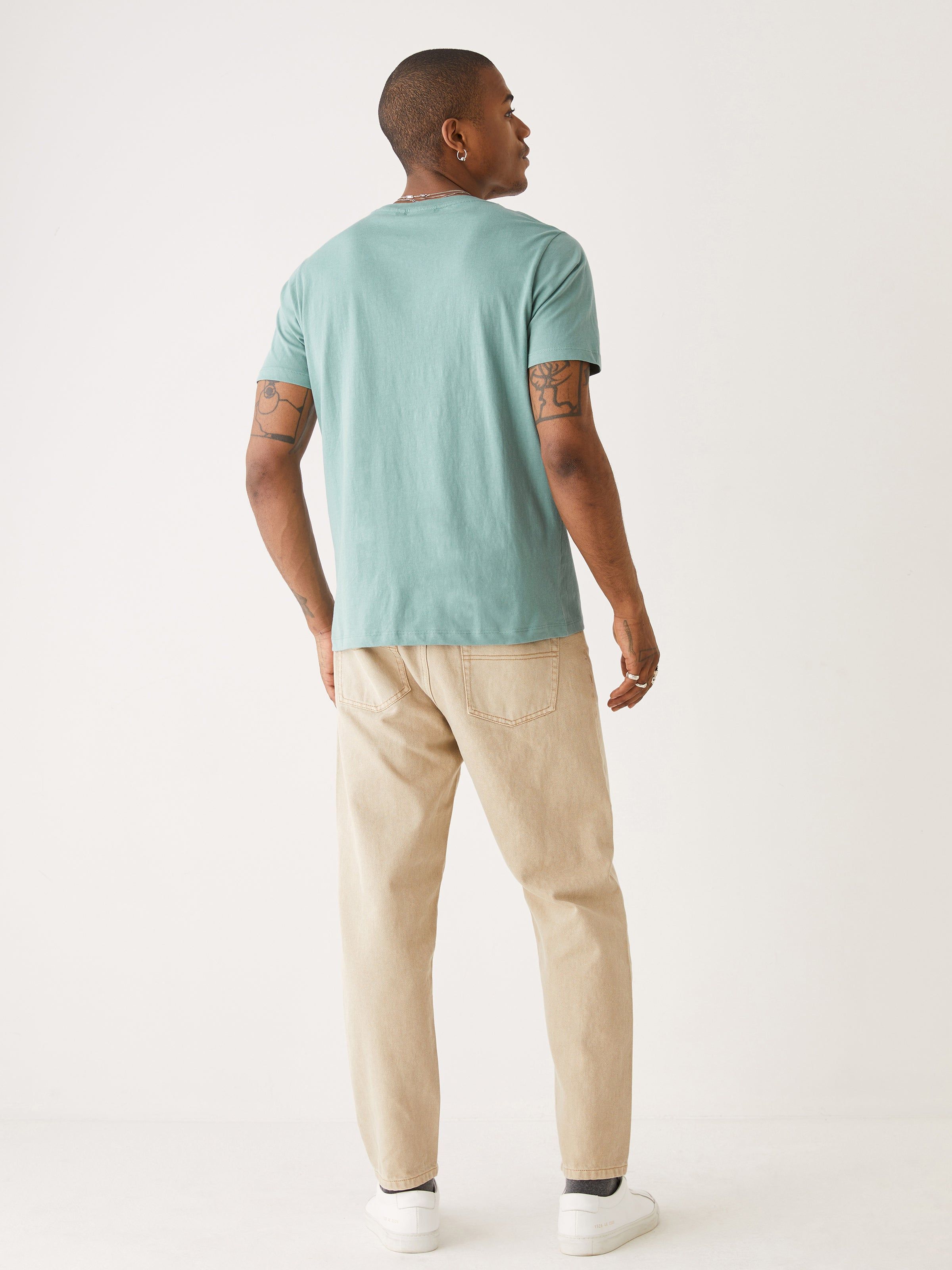The Slim Fit Essential T-Shirt in Blue sold by Frank & Oak product image thumbnail 2