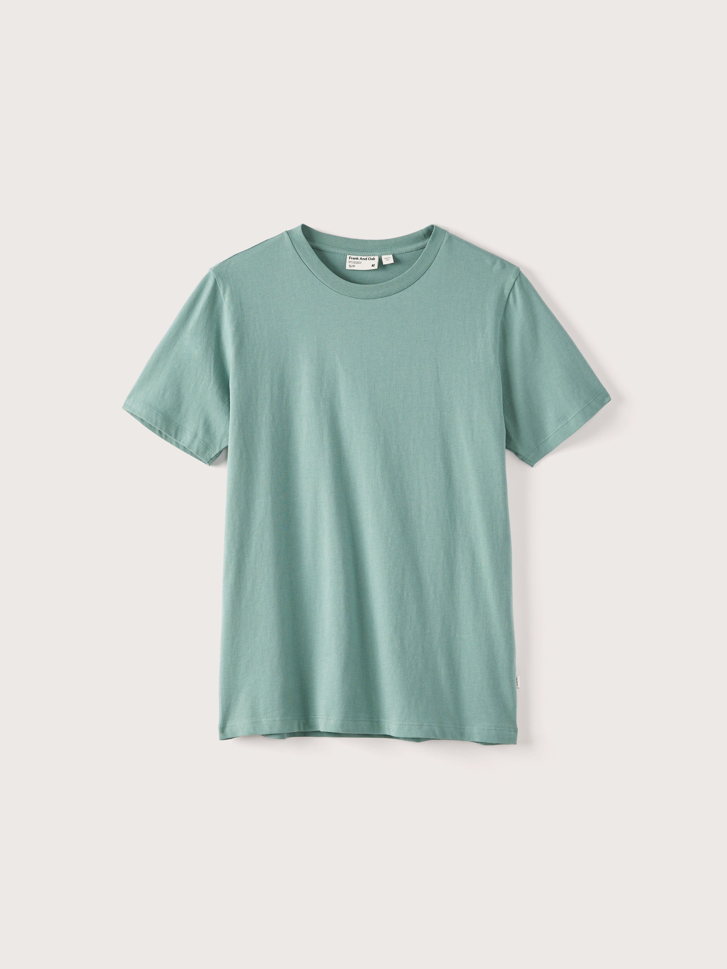 The Slim Fit Essential T-Shirt in Blue sold by Frank & Oak product image thumbnail 4