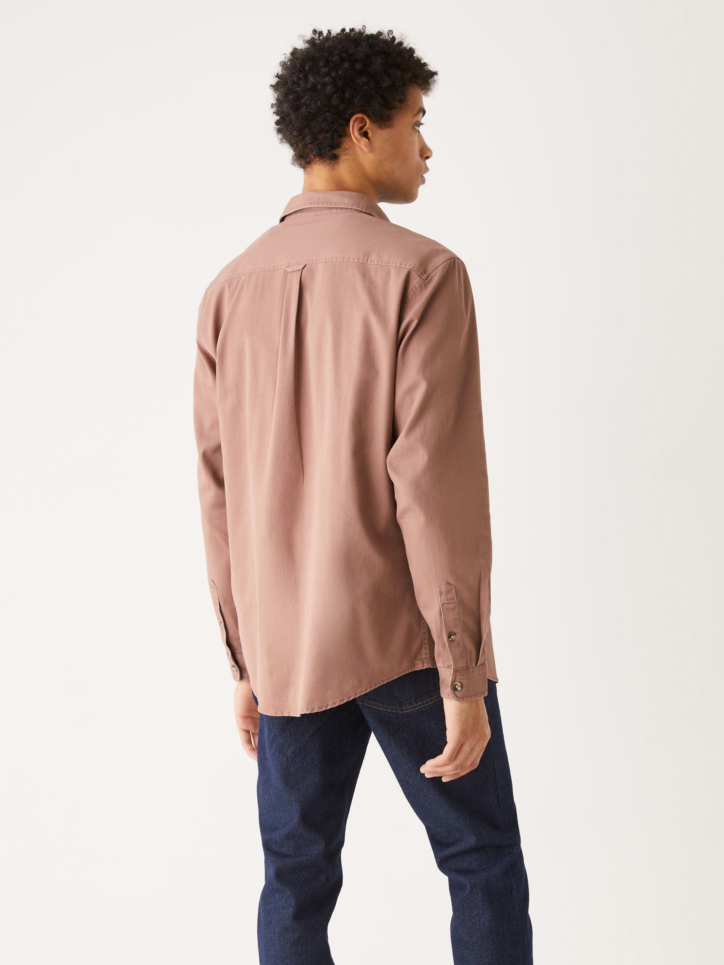 The Washed Twill Worker Shirt in Cognac sold by Frank & Oak product image thumbnail 6