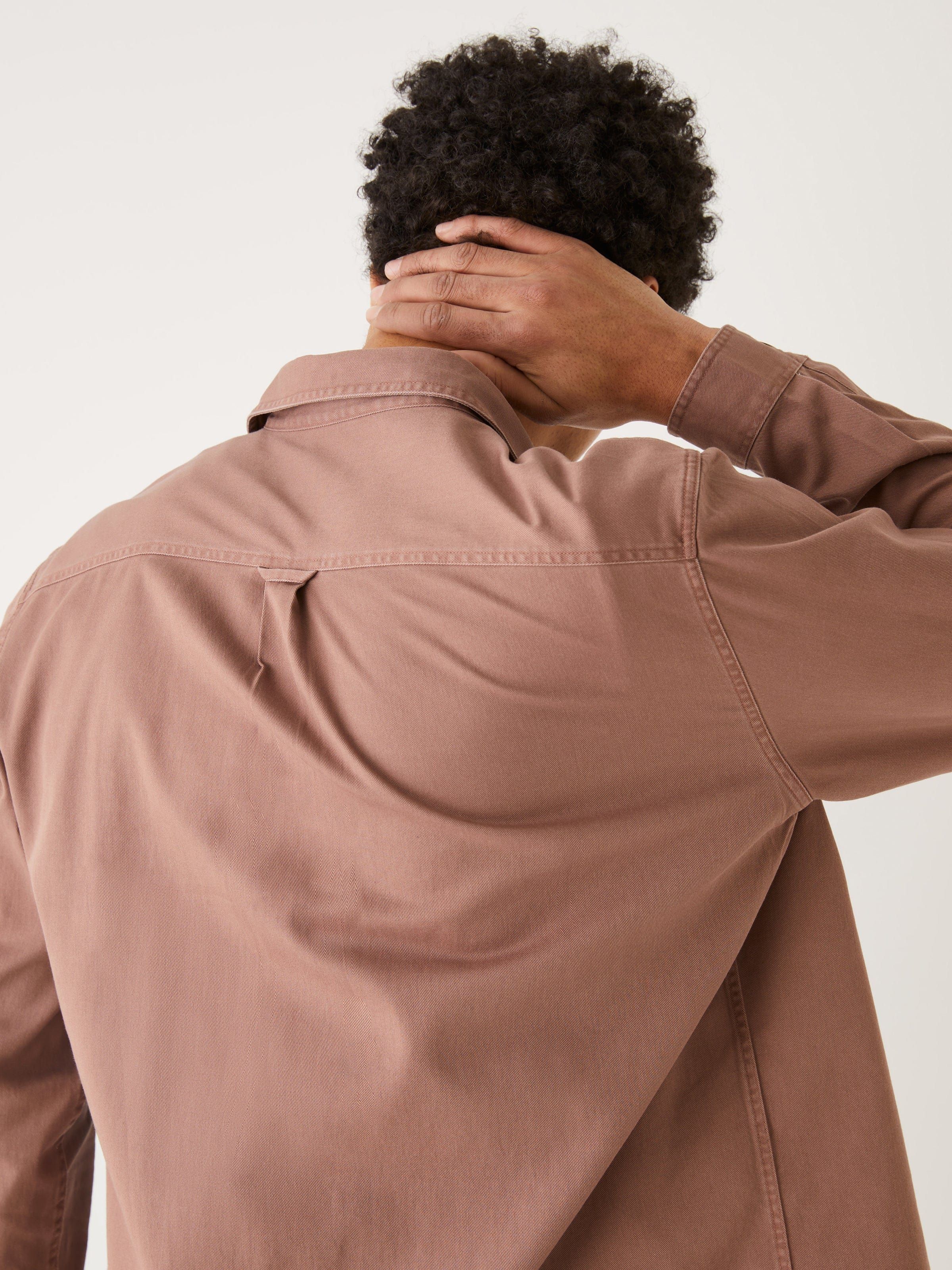 The Washed Twill Worker Shirt in Cognac sold by Frank & Oak product image thumbnail 3