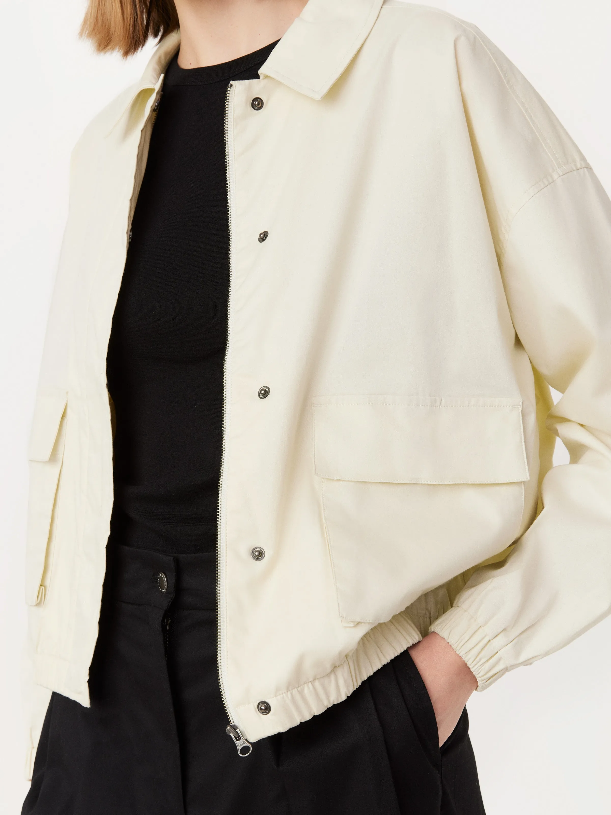 The Parachute Comfort Jacket in Fog sold by Frank & Oak product image thumbnail 2