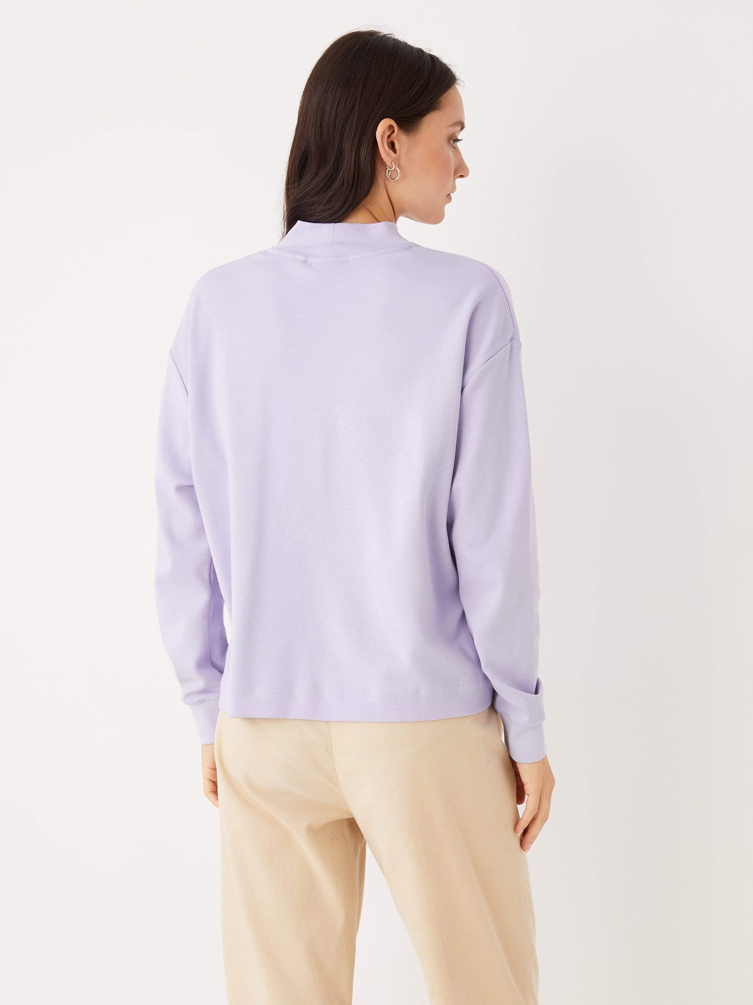 The Double Knit Mockneck in Purple sold by Frank & Oak product image thumbnail 6