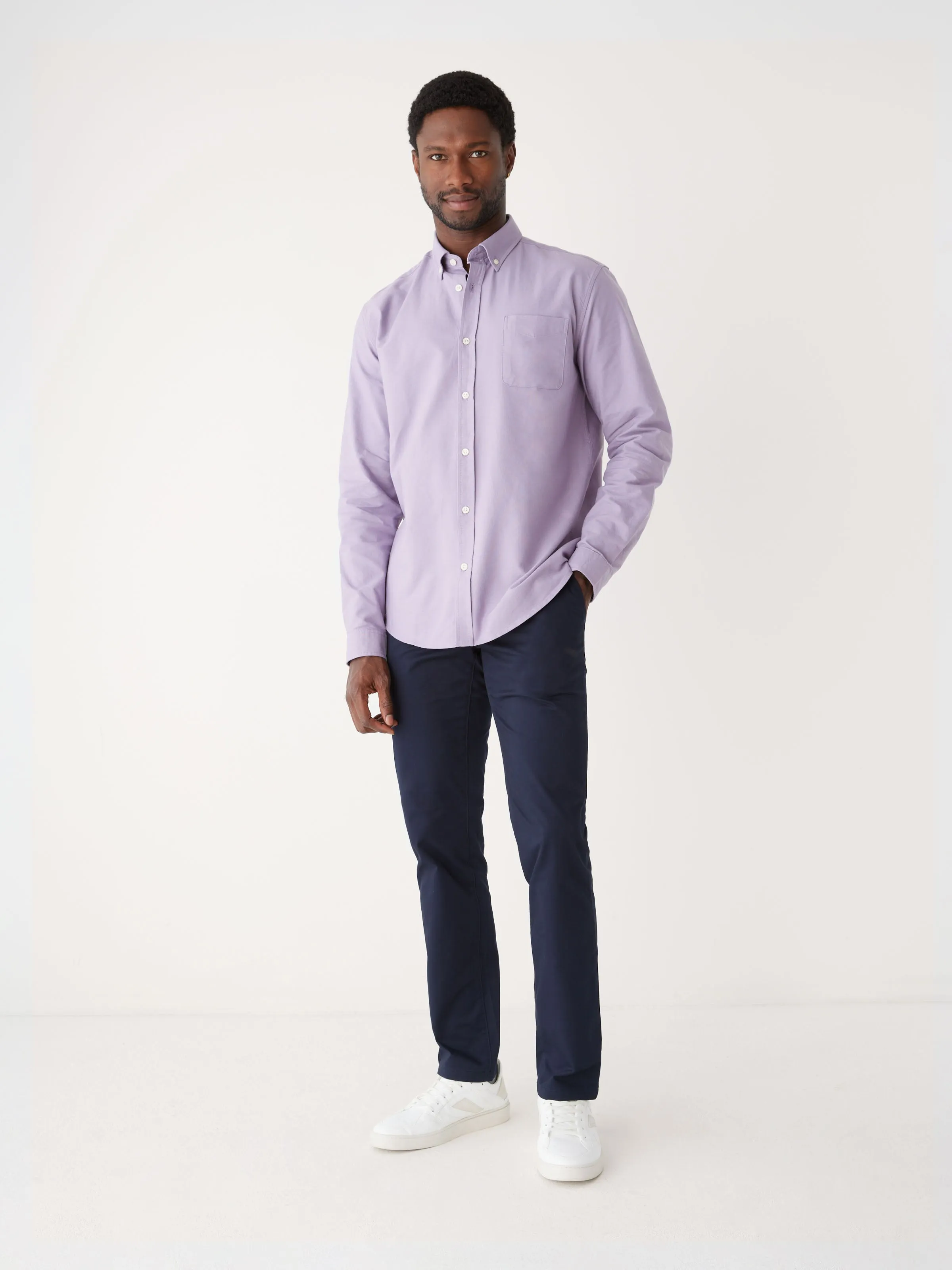 The Jasper Oxford Shirt in Lavender sold by Frank & Oak product image thumbnail 2
