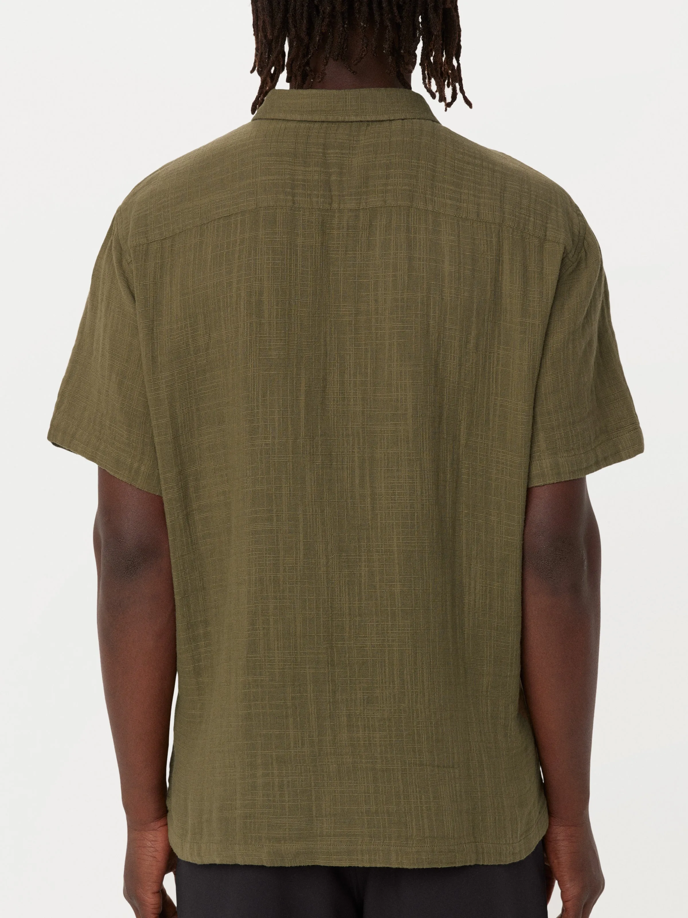 The Double Cloth Shirt in Tuscany Green sold by Frank & Oak product image thumbnail 4