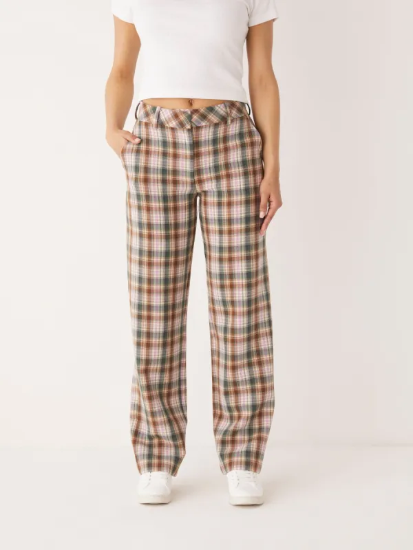 The Jane Straight Fit Pant in Smoked Green sold by Frank & Oak