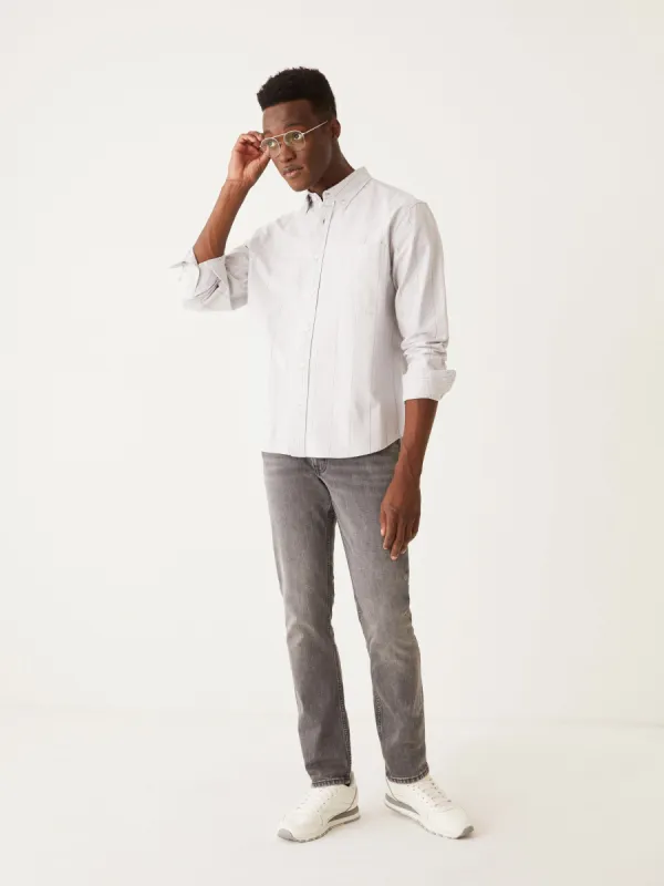 The Striped Vintage Jasper Shirt in Grey sold by Frank & Oak