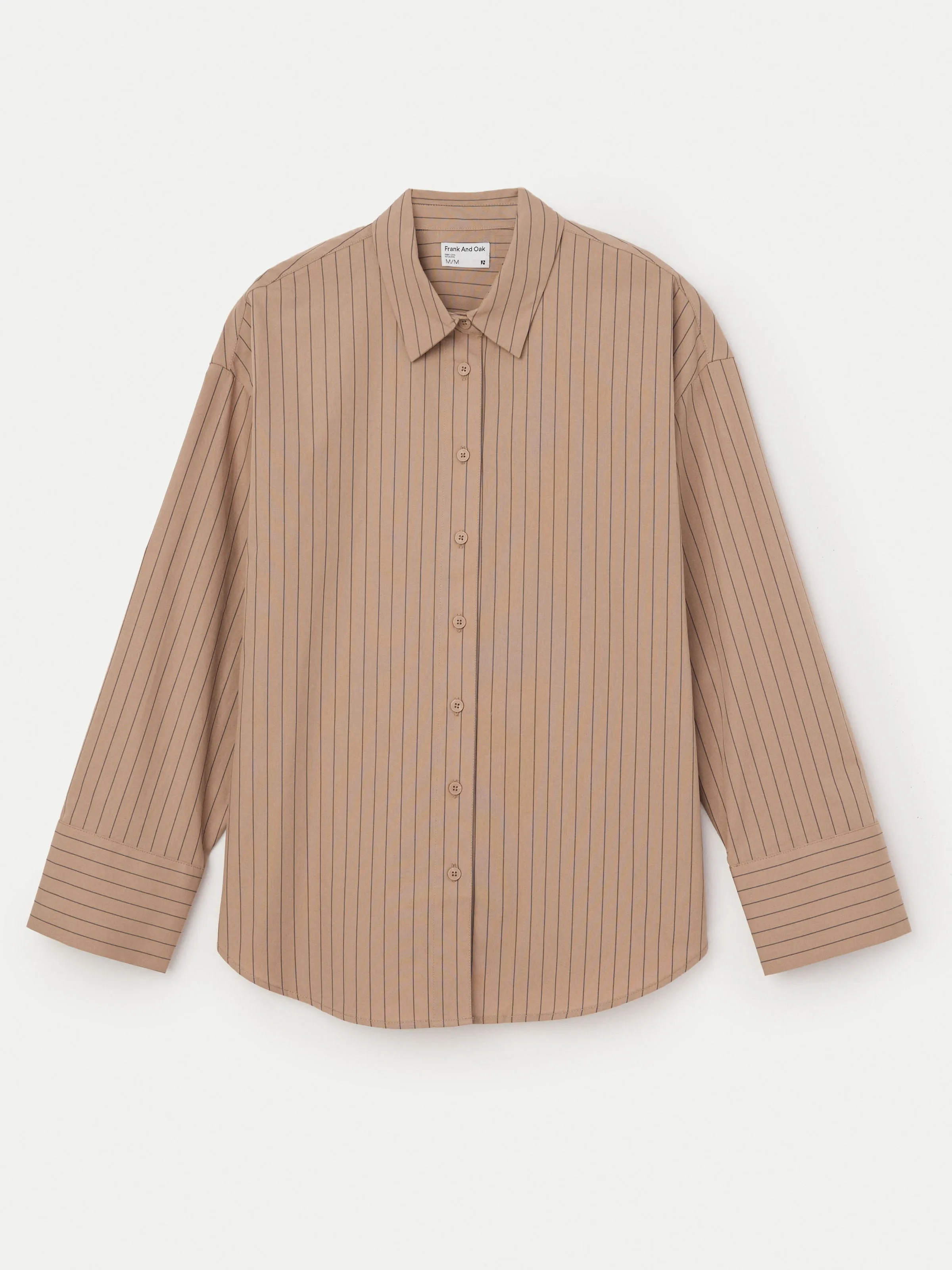The Crisp Poplin Shirt in Latte sold by Frank & Oak product image thumbnail 5