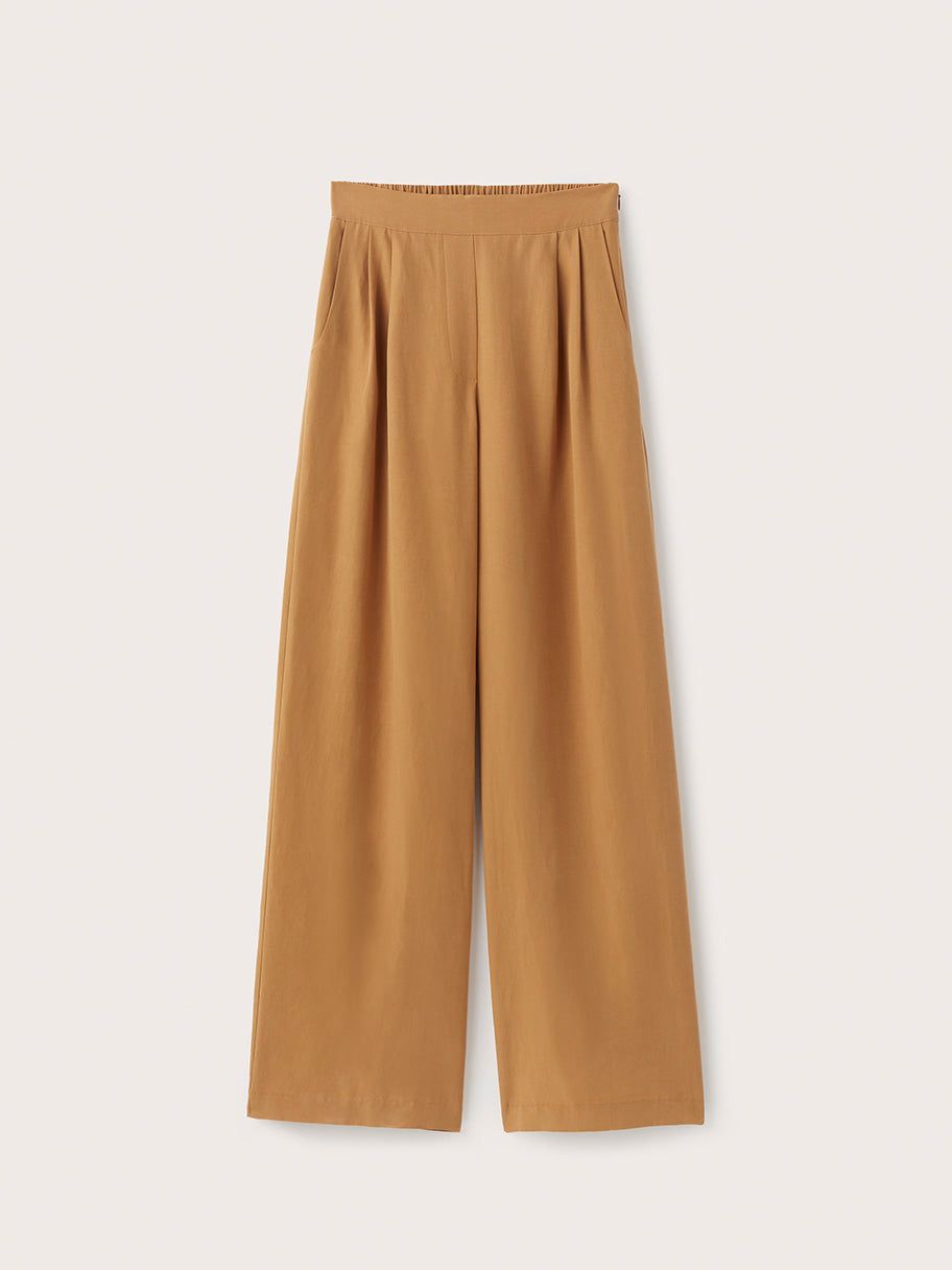 The Sally Wide Leg Fluid Pant in Ginger sold by Frank & Oak product image thumbnail 5