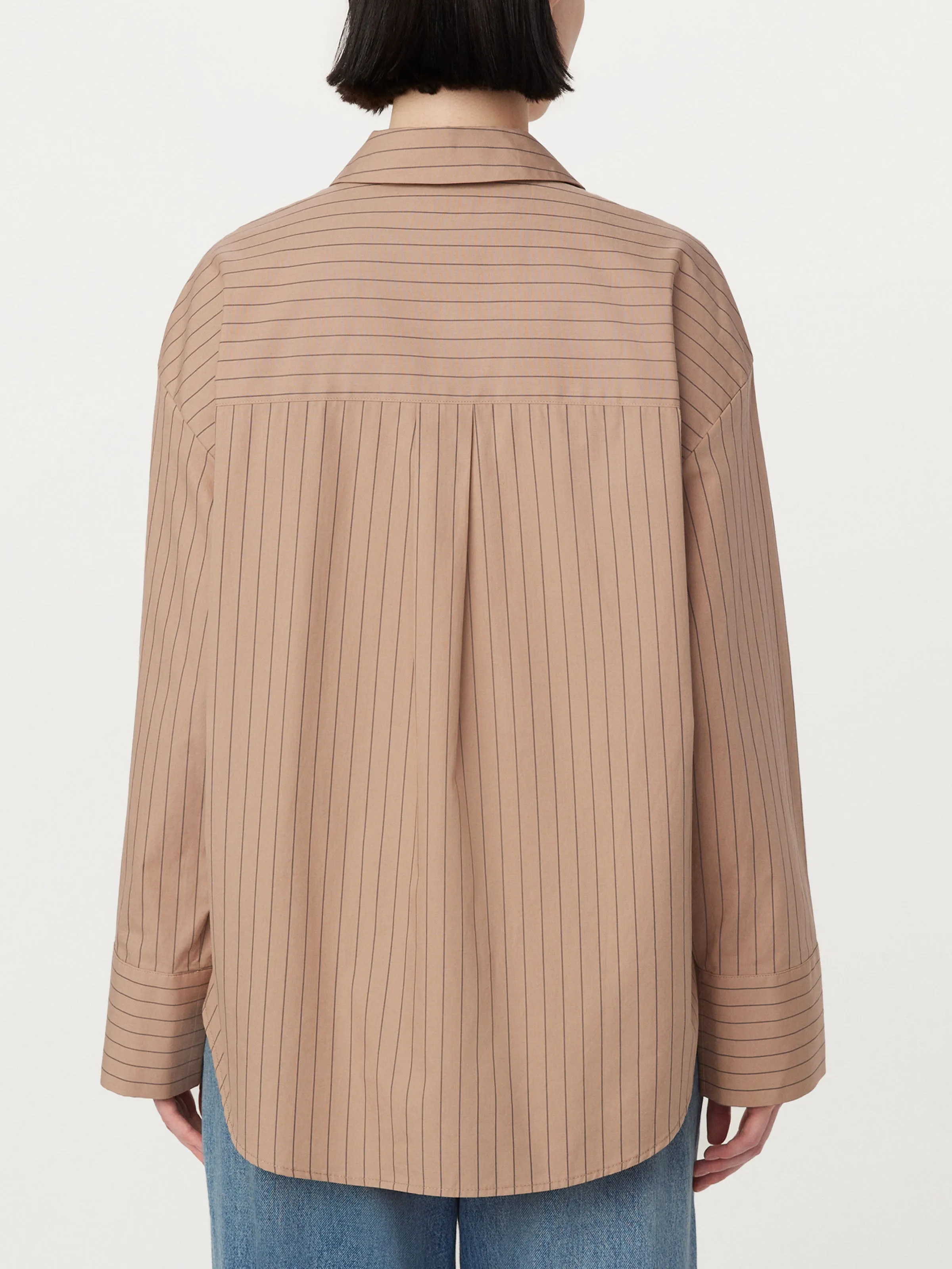 The Crisp Poplin Shirt in Latte sold by Frank & Oak product image thumbnail 4