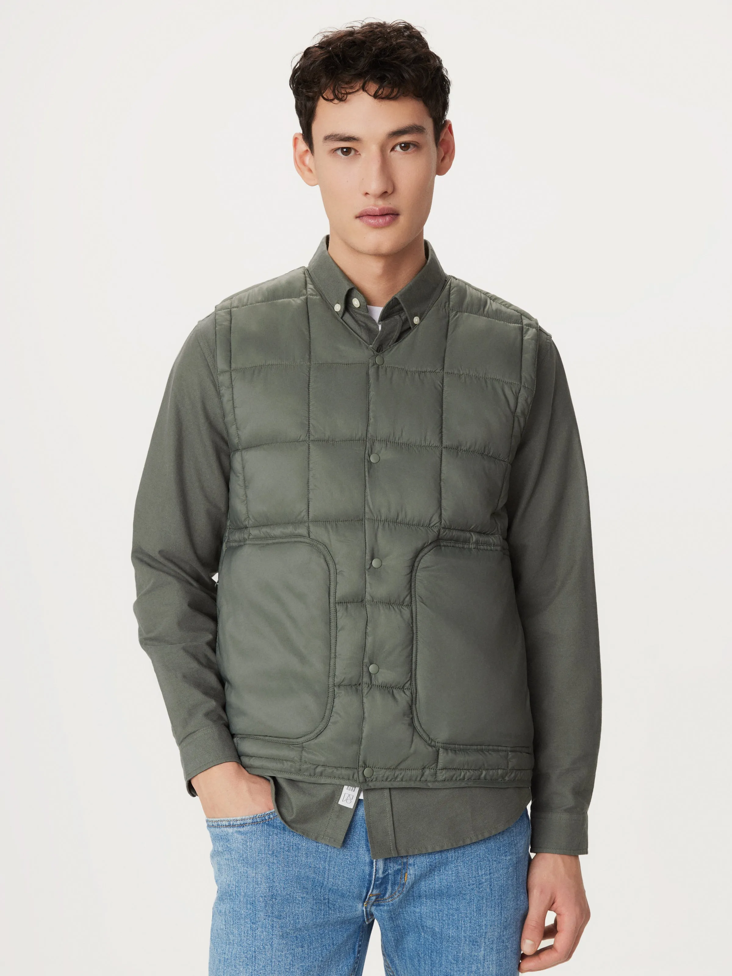 The Aero Quilted Vest in Boreal Green sold by Frank & Oak product image thumbnail 4