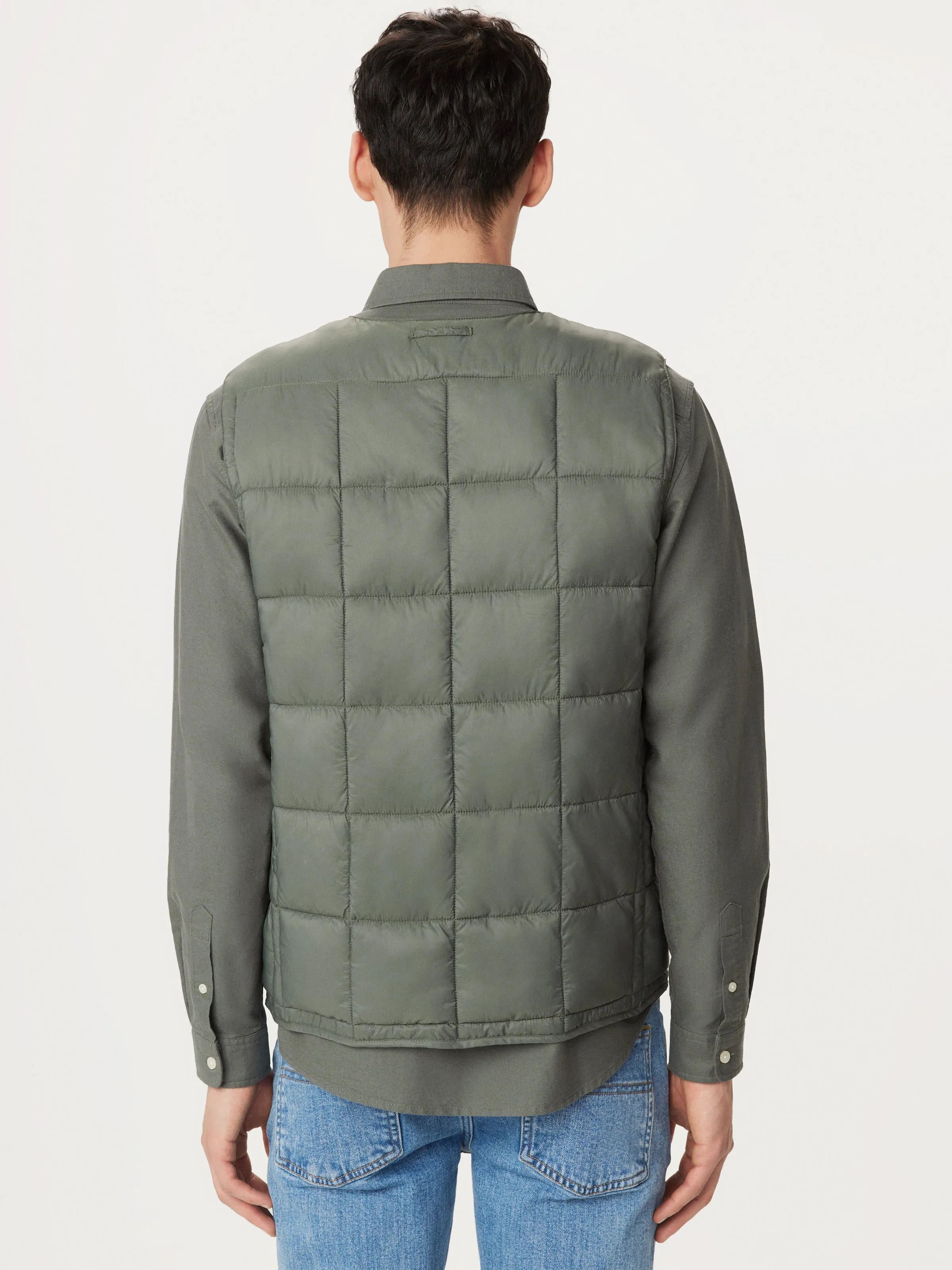 The Aero Quilted Vest in Boreal Green sold by Frank & Oak product image thumbnail 5