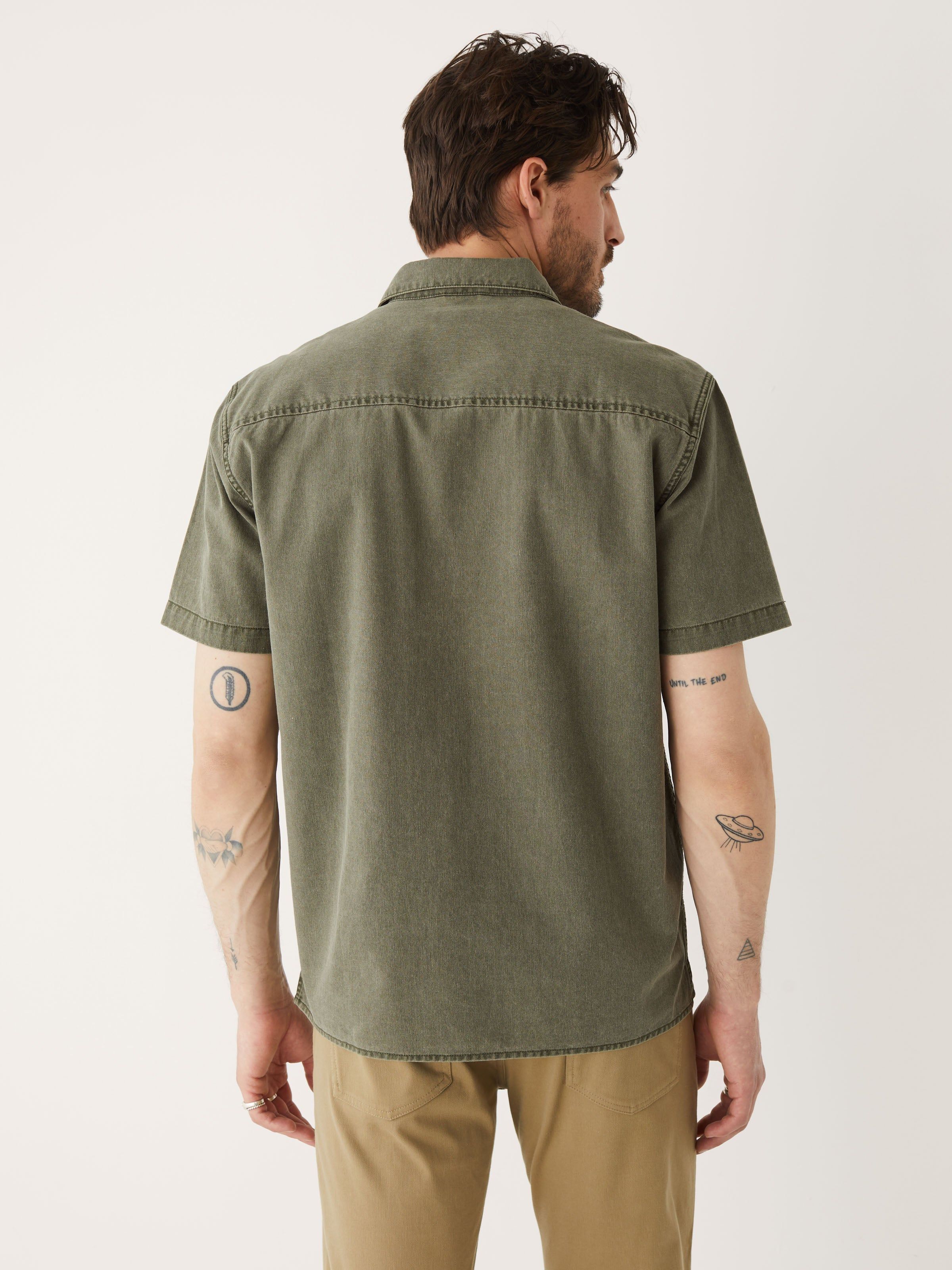 The Workwear Shirt in Khaki sold by Frank & Oak product image thumbnail 3