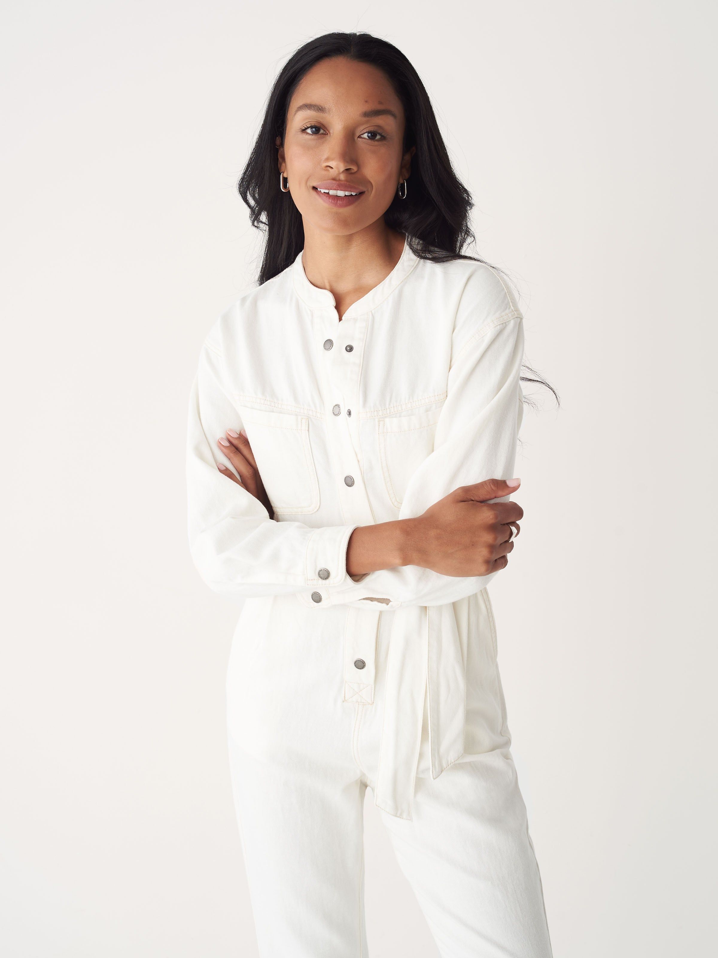The Cottonized Hemp Jumpsuit in Off White sold by Frank & Oak product image thumbnail 6