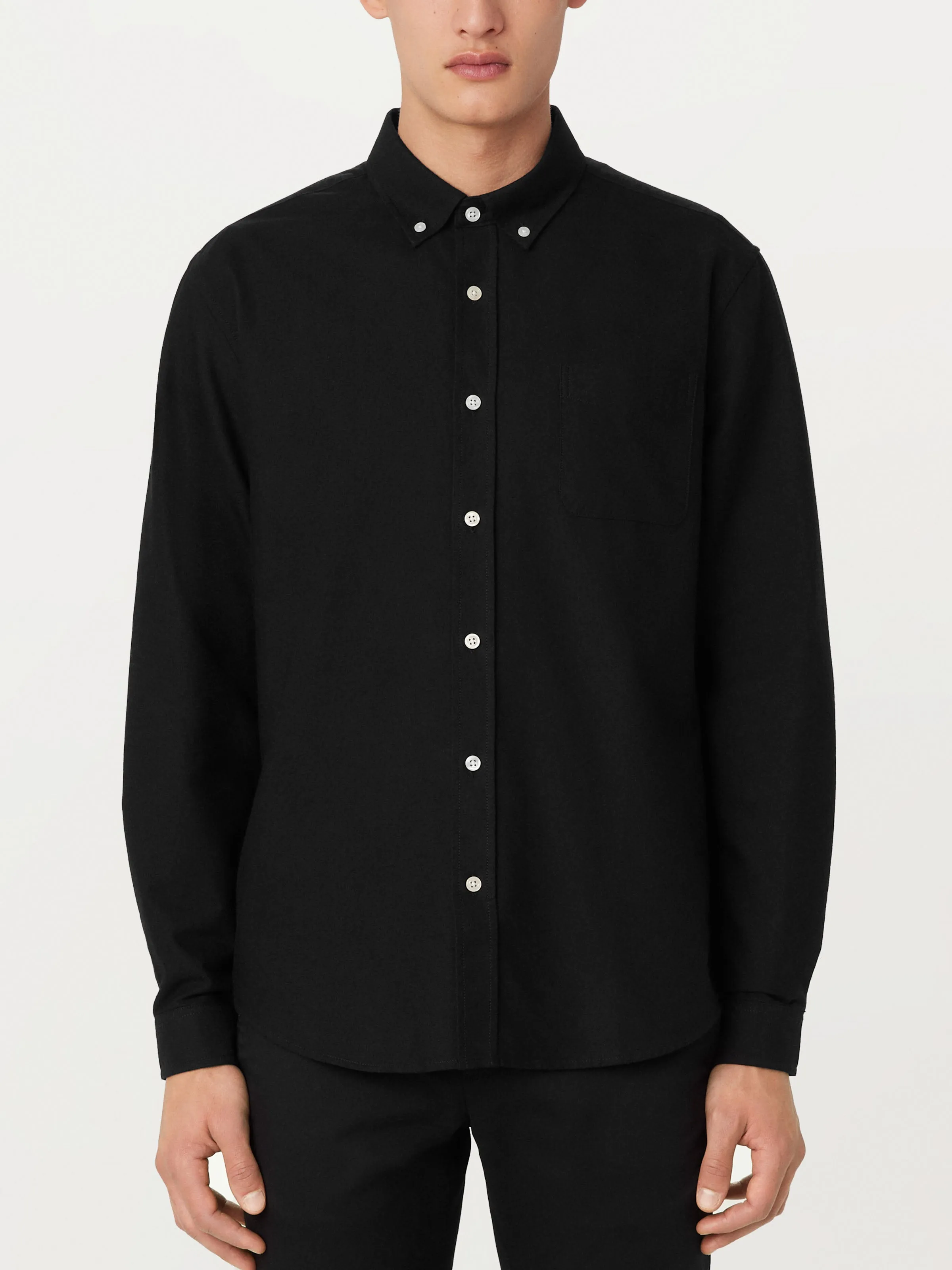 The Jasper Oxford Shirt in Black sold by Frank & Oak product image thumbnail 3