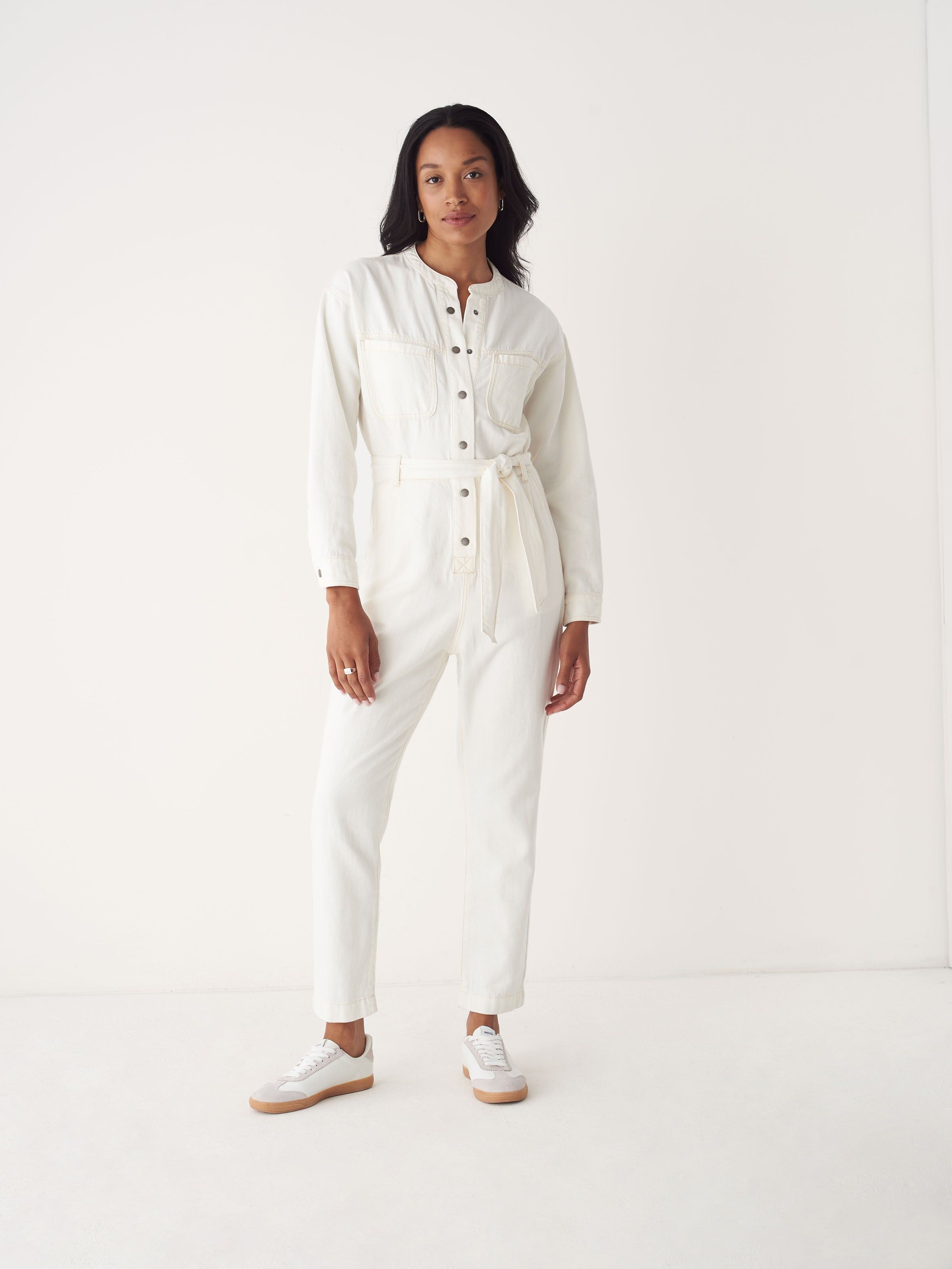 The Cottonized Hemp Jumpsuit in Off White sold by Frank & Oak product image thumbnail 2