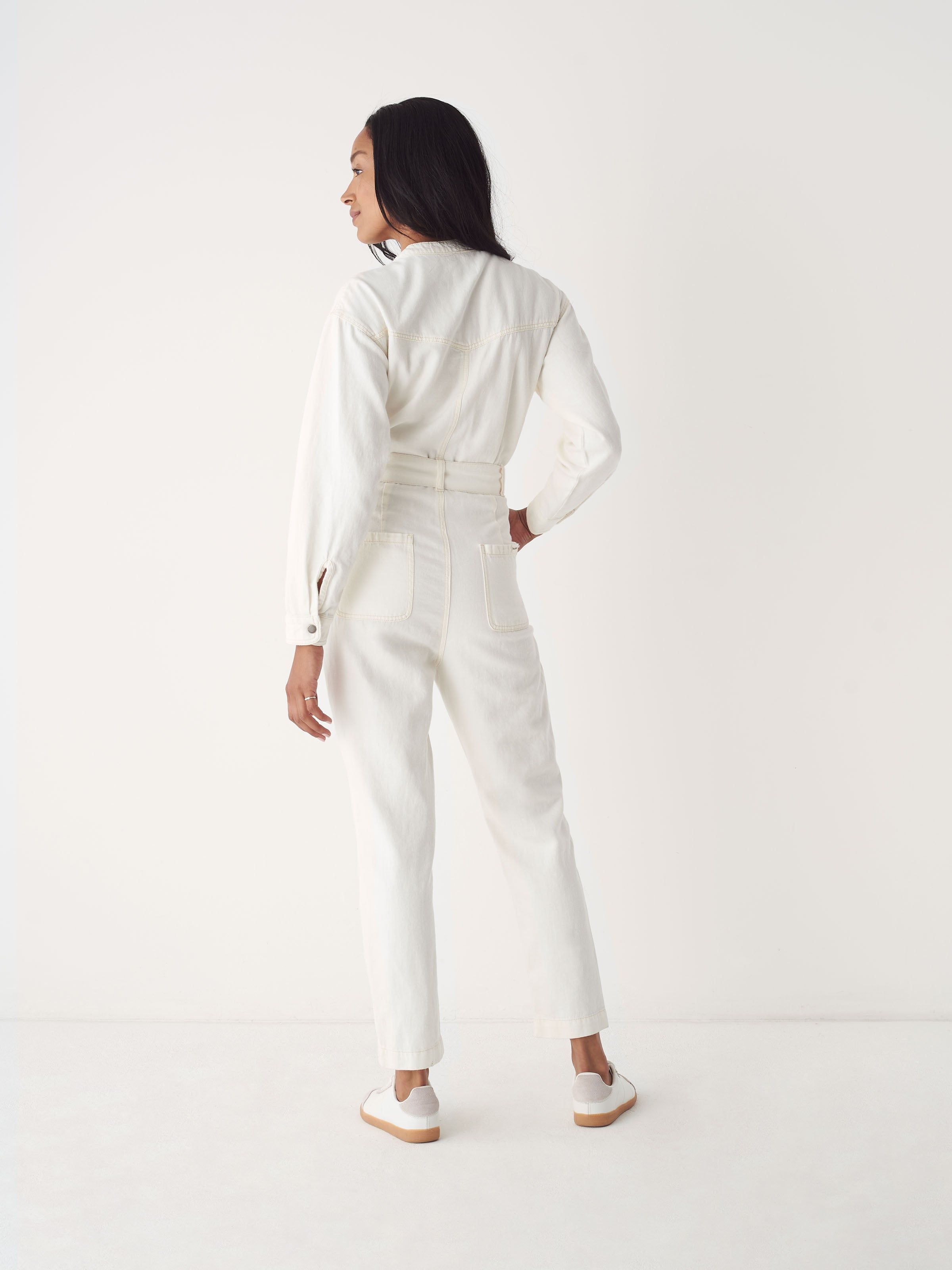 The Cottonized Hemp Jumpsuit in Off White sold by Frank & Oak product image thumbnail 3