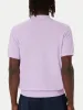 The Short Sleeve Linen Polo in Lilac sold by Frank & Oak